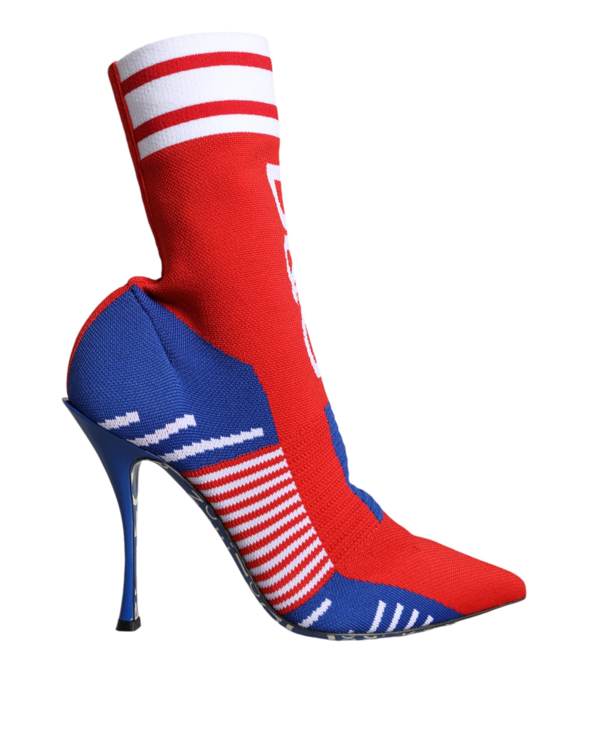 Bottines Dolce & Gabbana rouges et bleues