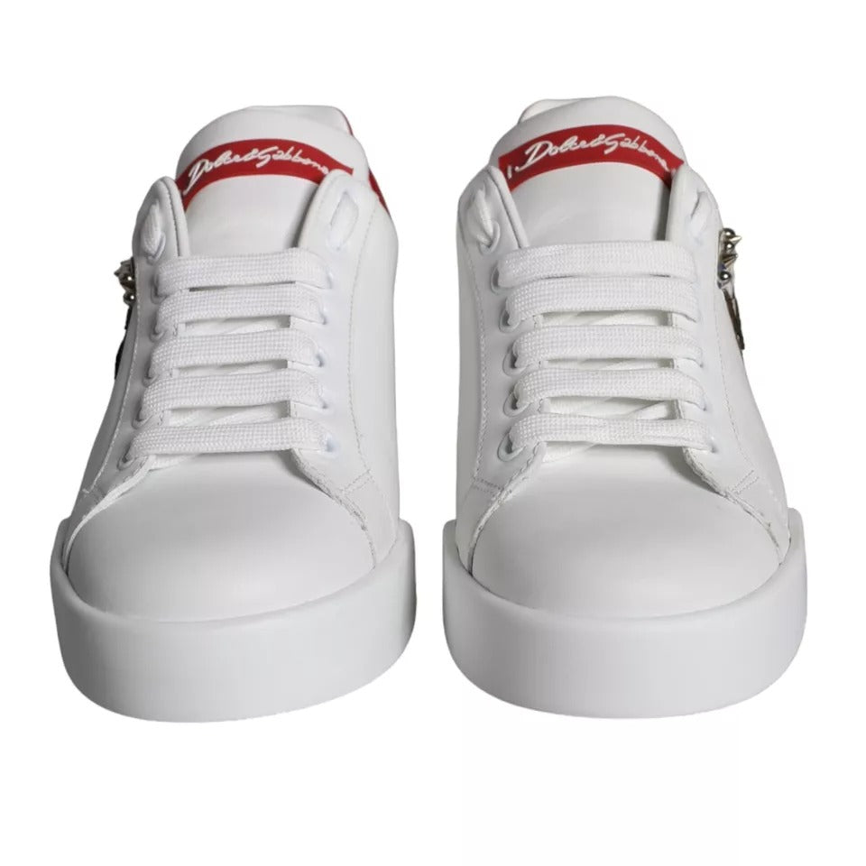 Baskets Dolce & Gabbana Portofino blanches et rouges