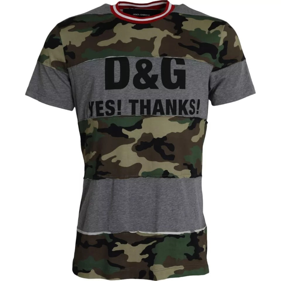 T-shirt Dolce & Gabbana camouflage multicolore