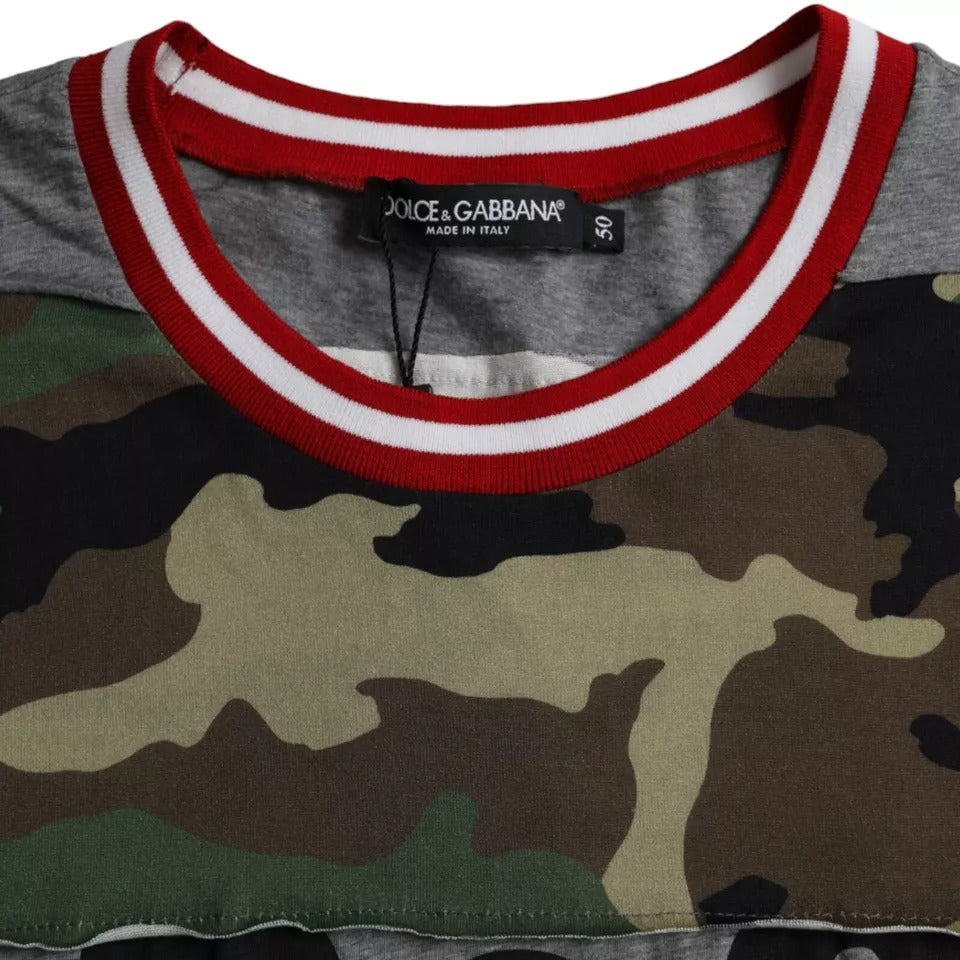 T-shirt Dolce & Gabbana camouflage multicolore