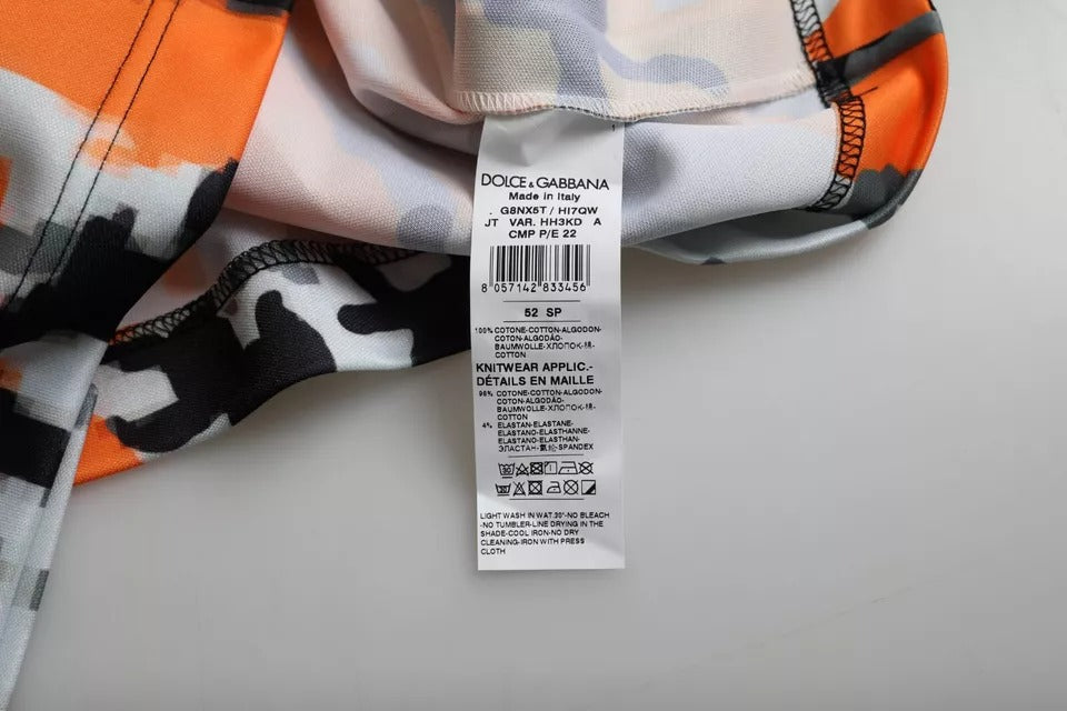T-shirt Dolce & Gabbana camouflage multicolore
