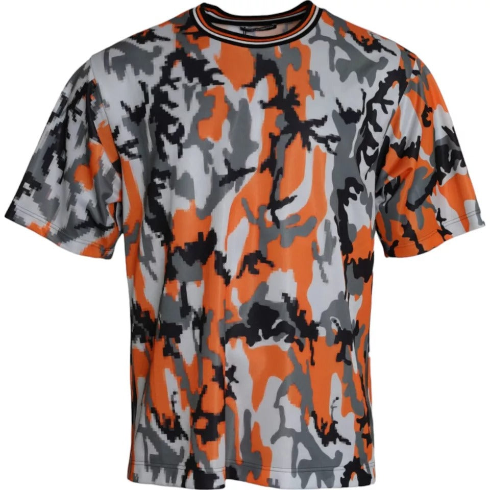 T-shirt Dolce & Gabbana camouflage multicolore