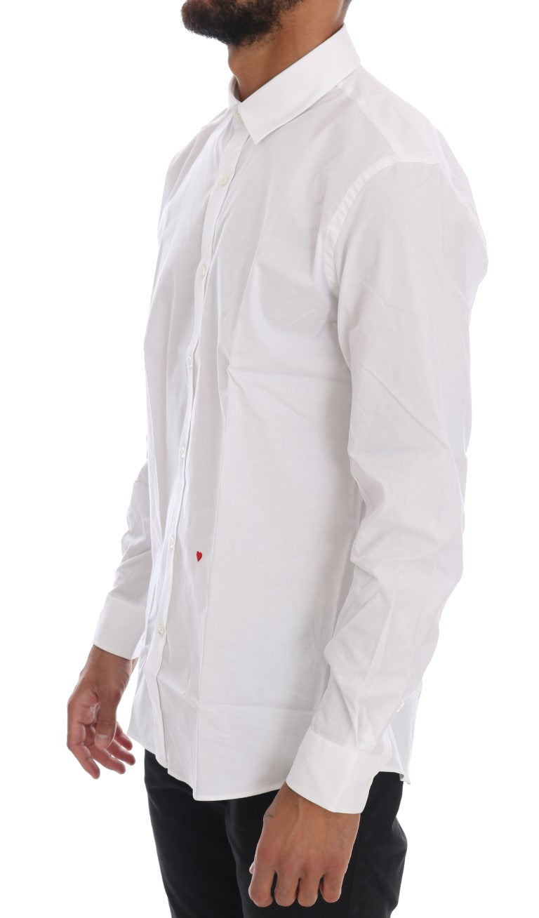Chemise Moschino à manches longues blanche