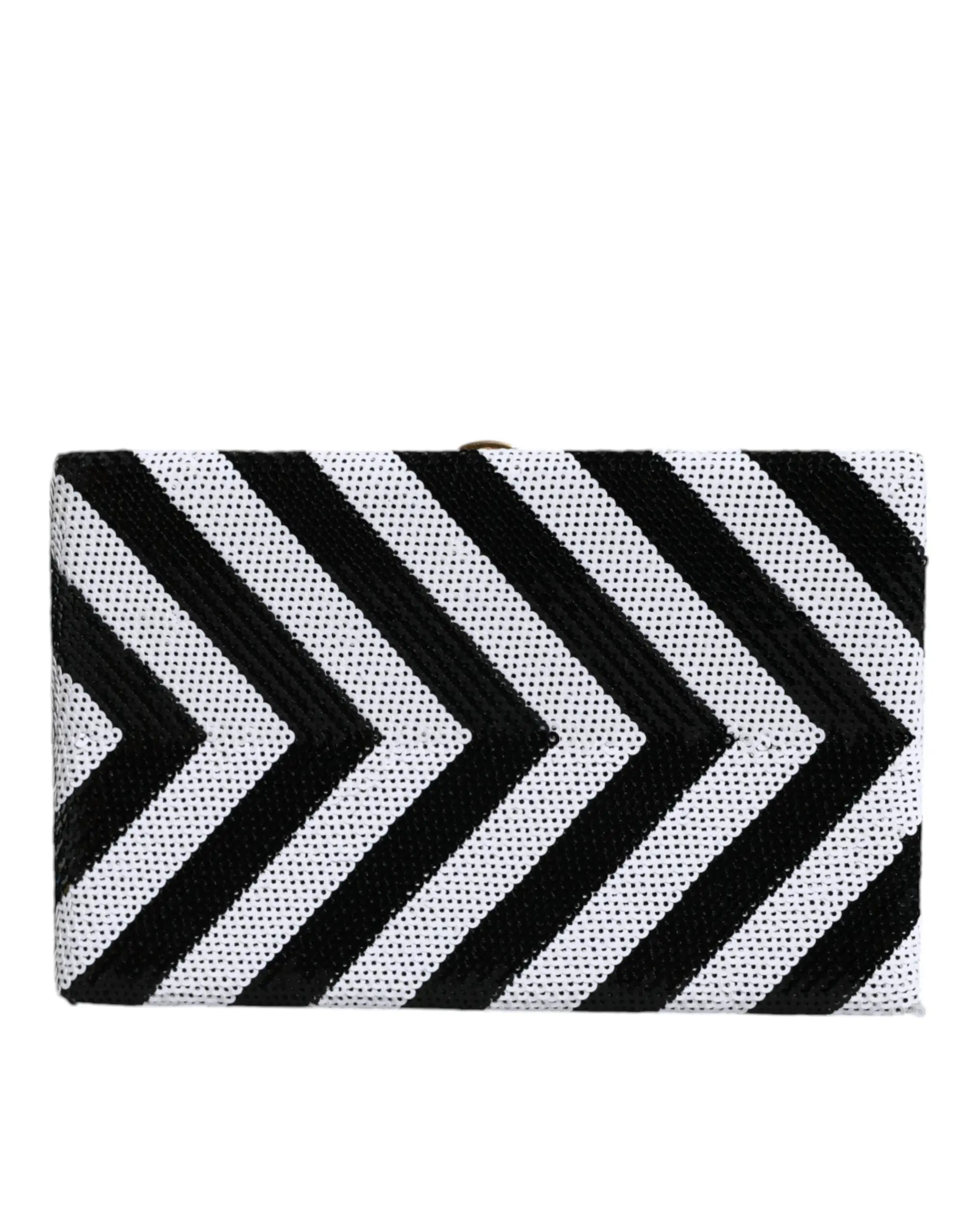Pochette Dolce & Gabbana miniature noir et blanc Dolce & Gabbana