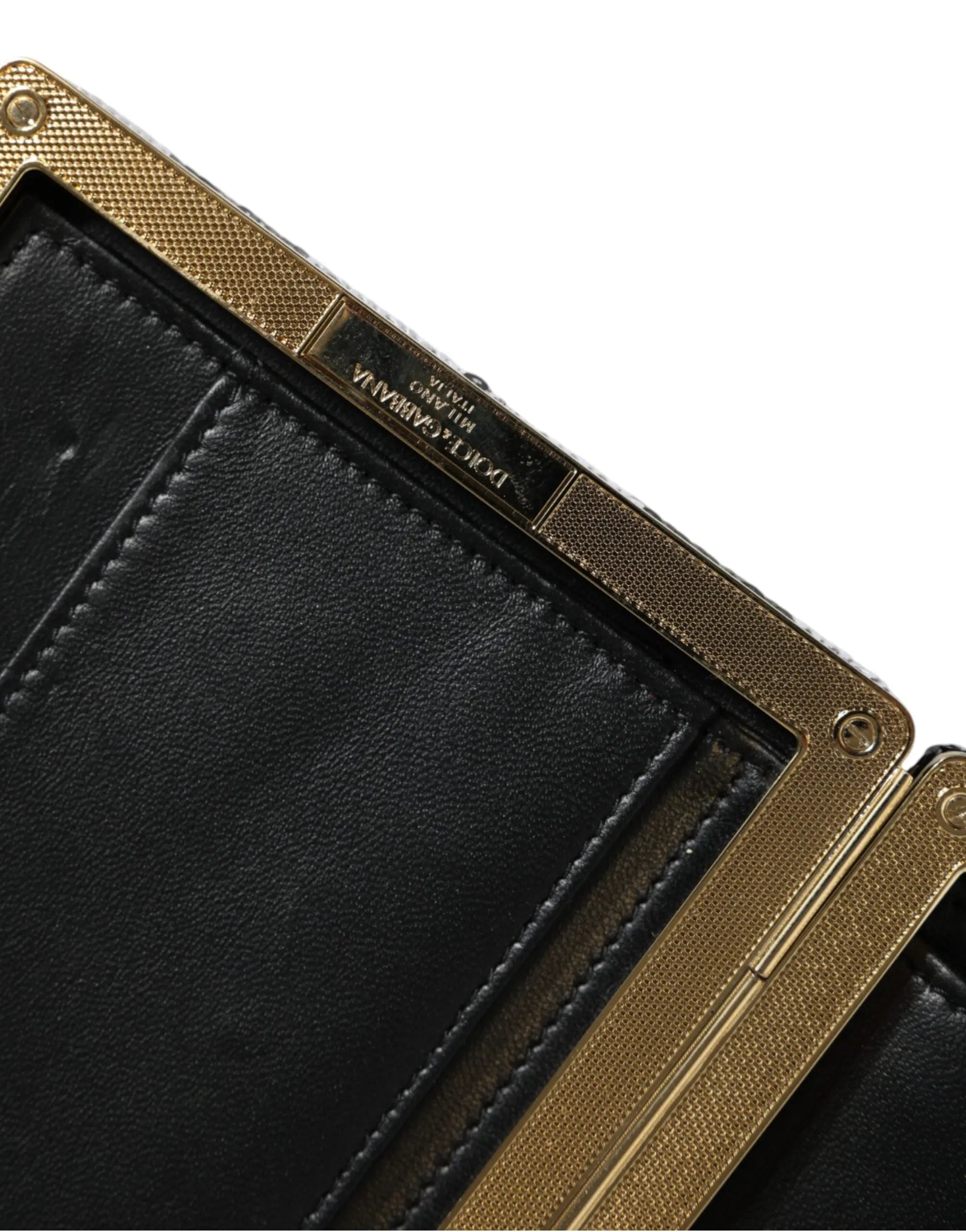 Pochette Dolce & Gabbana miniature noir et blanc Dolce & Gabbana
