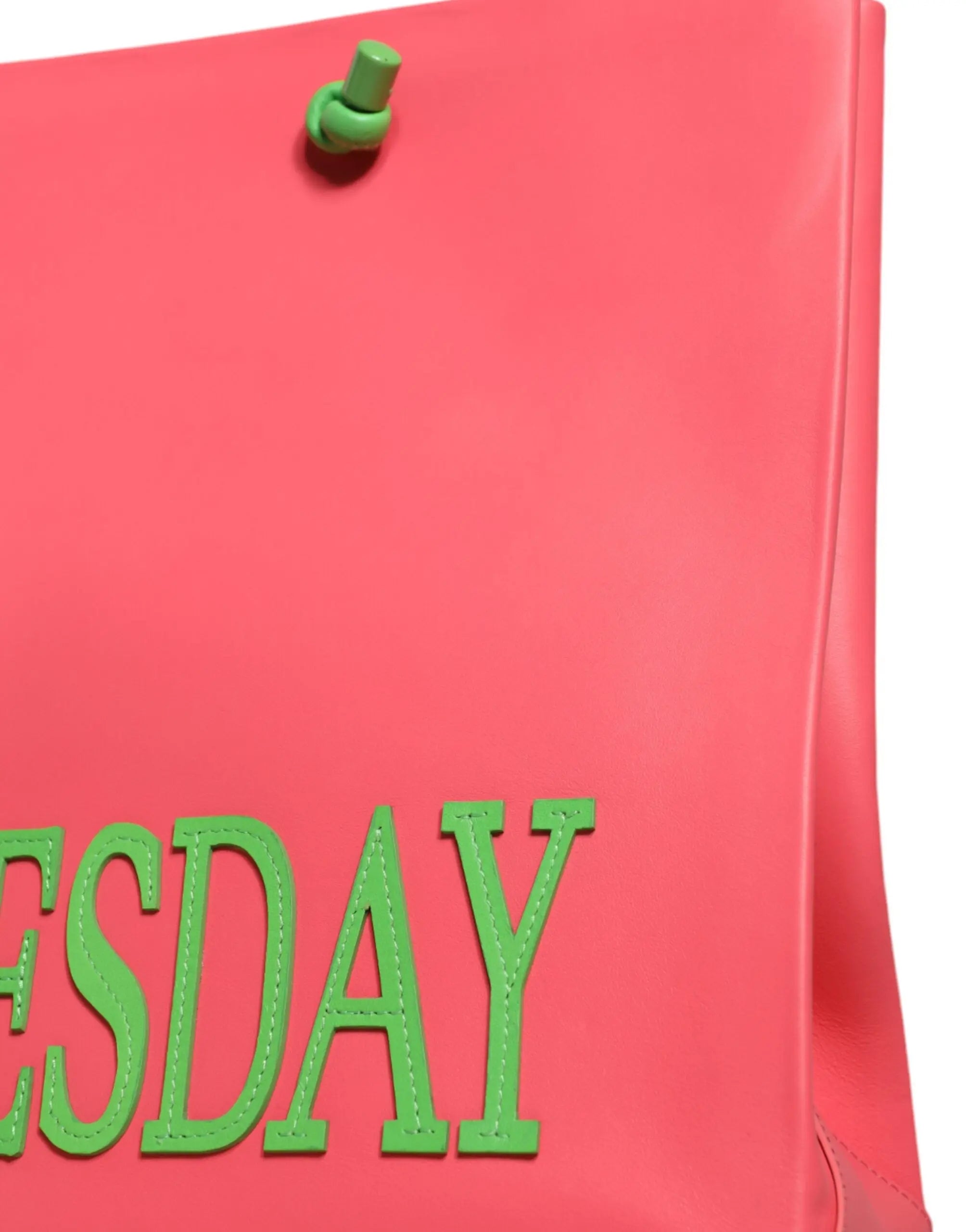 Sac cabas Alberta Ferretti Wednesday rose et vert Alberta Ferretti