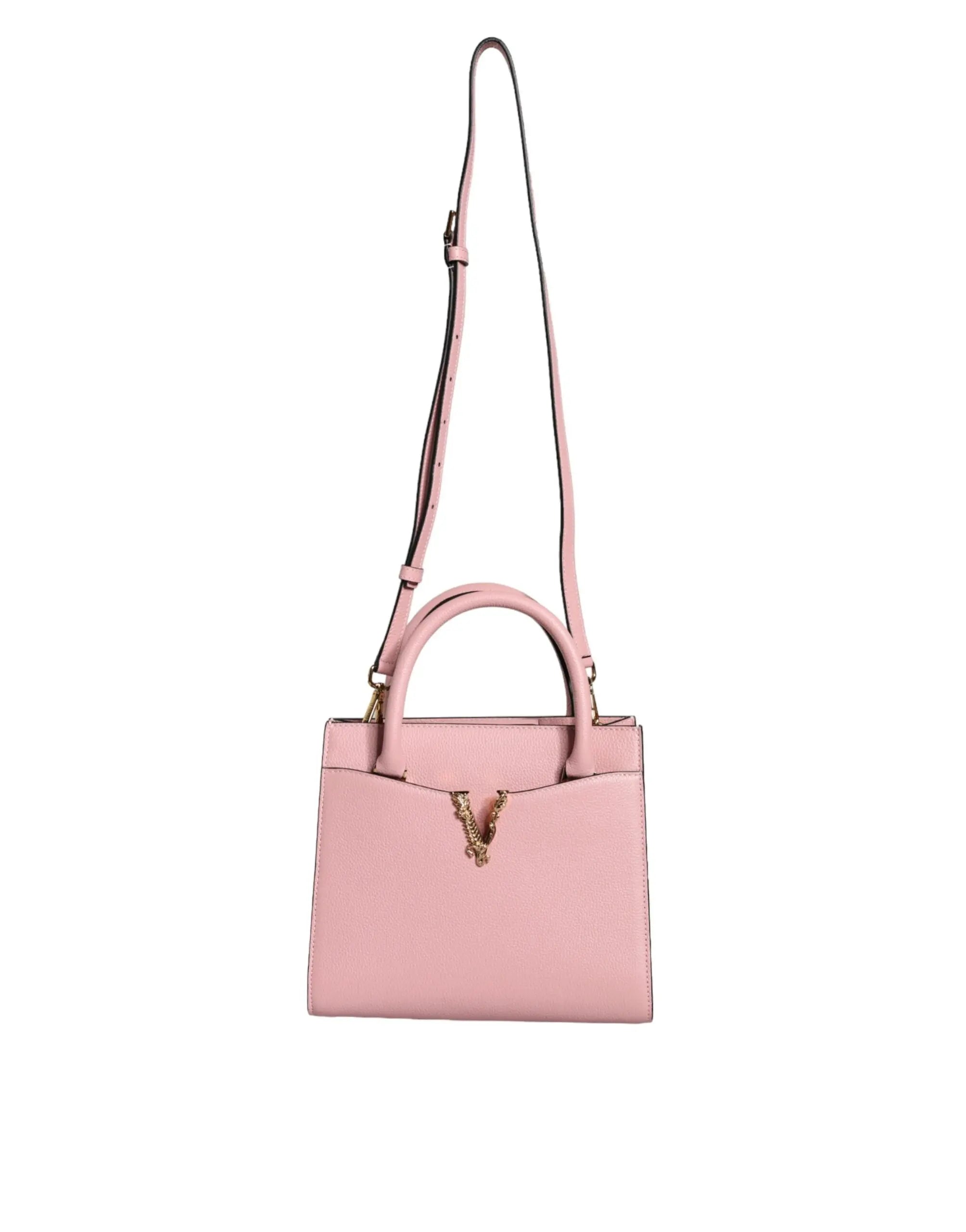 Sac à main Versace grainy cuir rose Versace