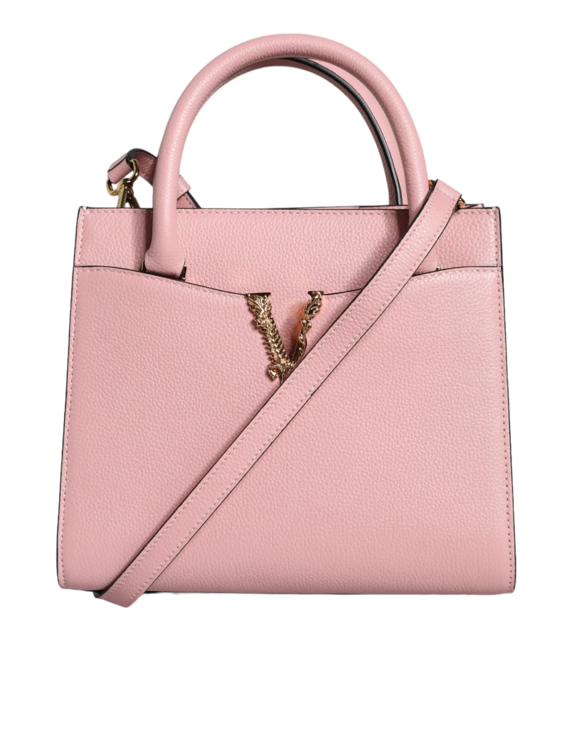 Sac à main Versace grainy cuir rose Versace