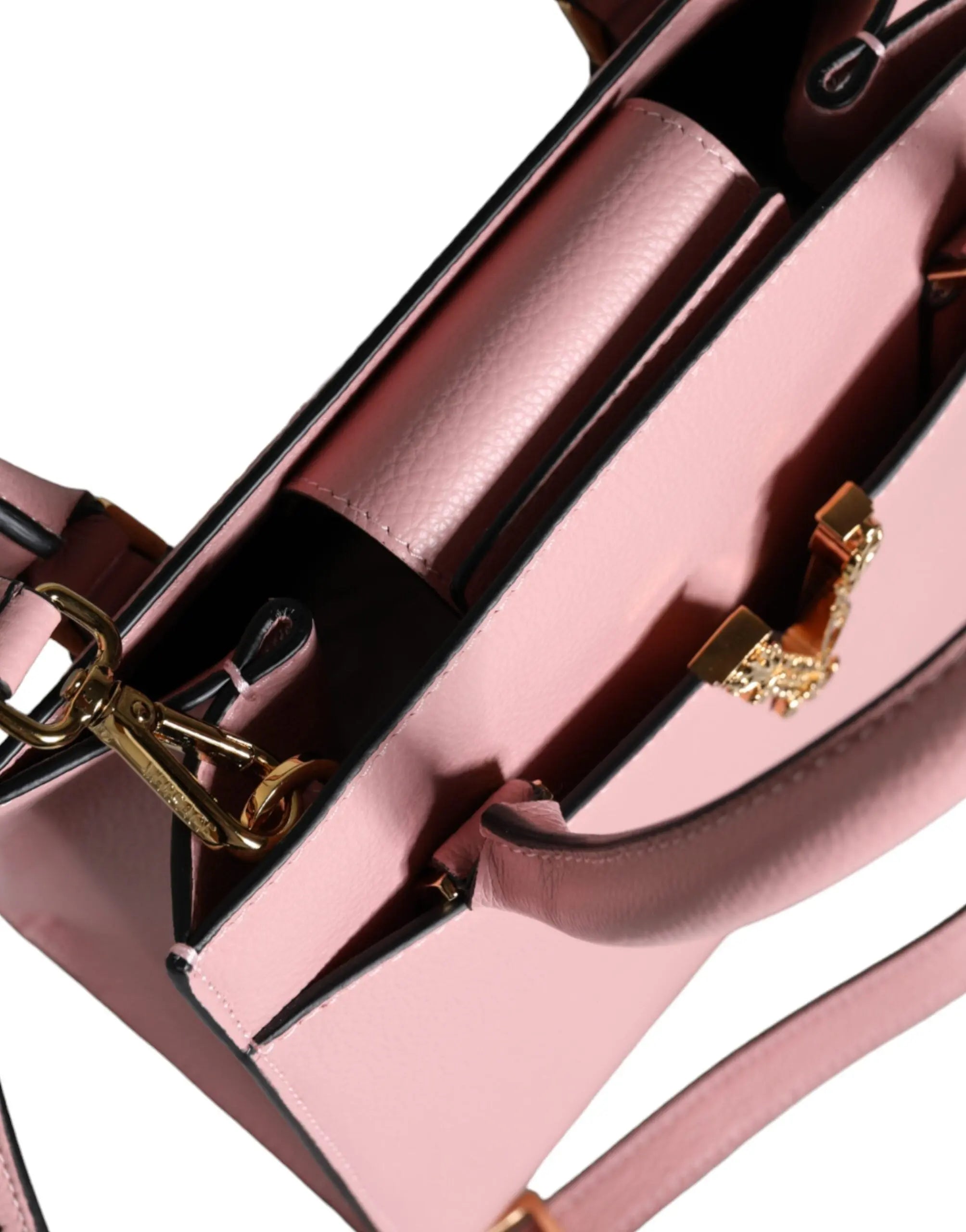 Sac à main Versace grainy cuir rose Versace