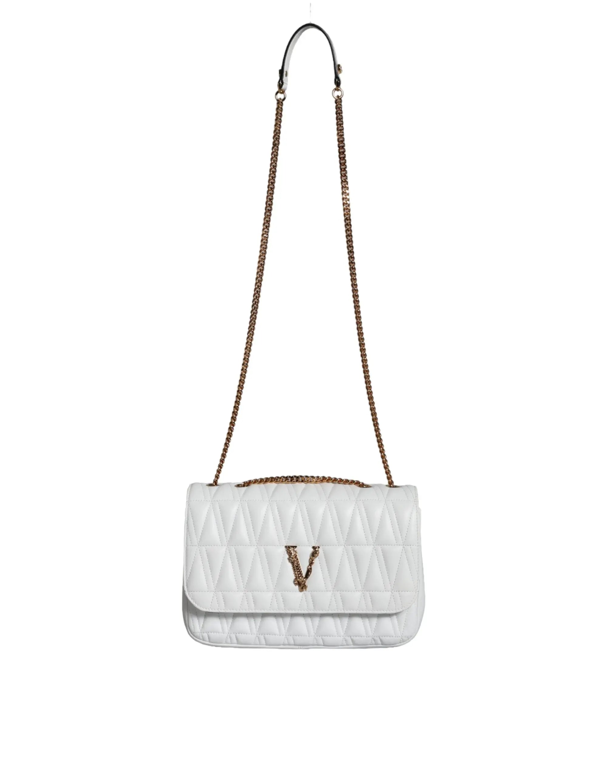 Sac en cuir Versace Crossbody blanc Versace