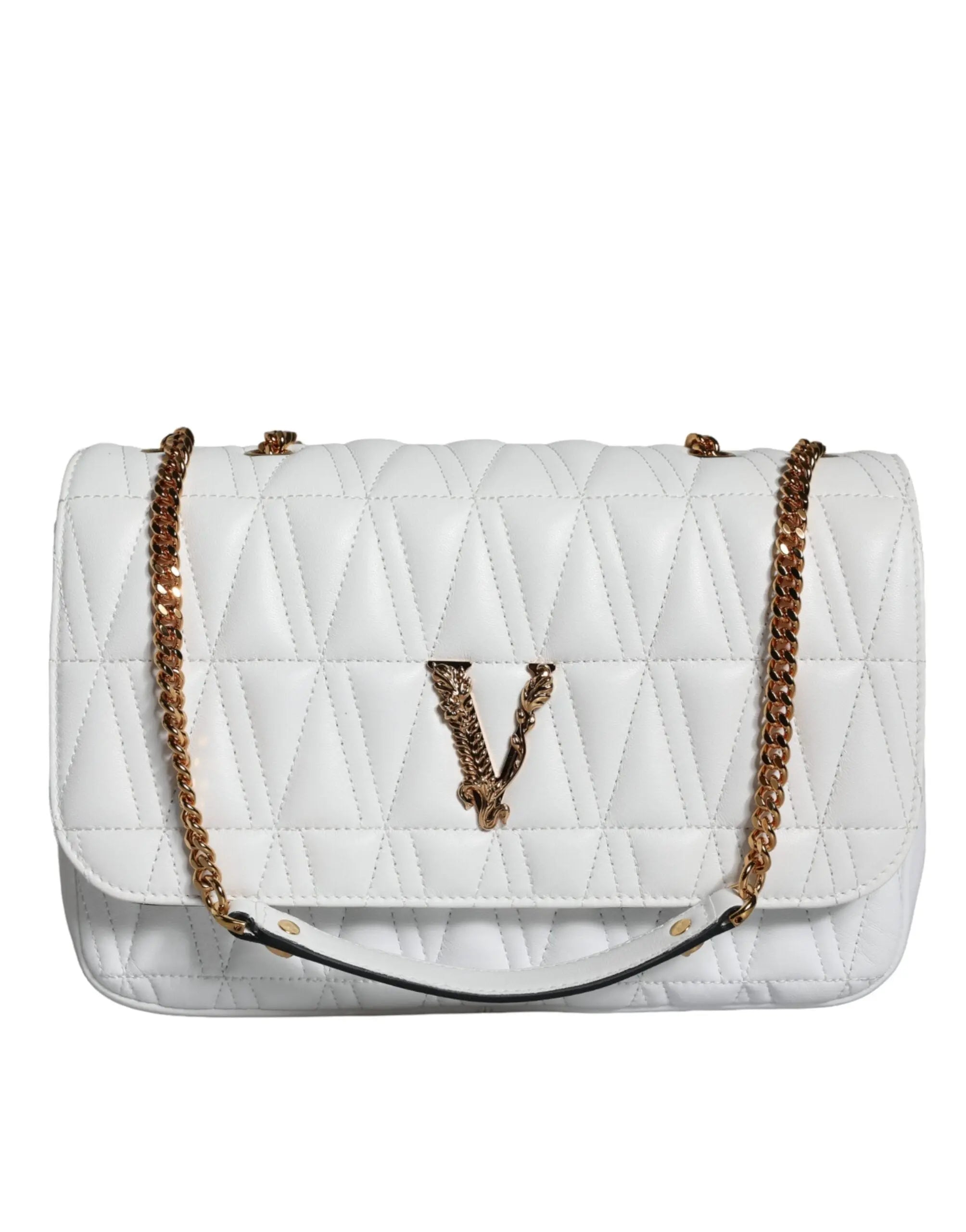 Sac en cuir Versace Crossbody blanc Versace
