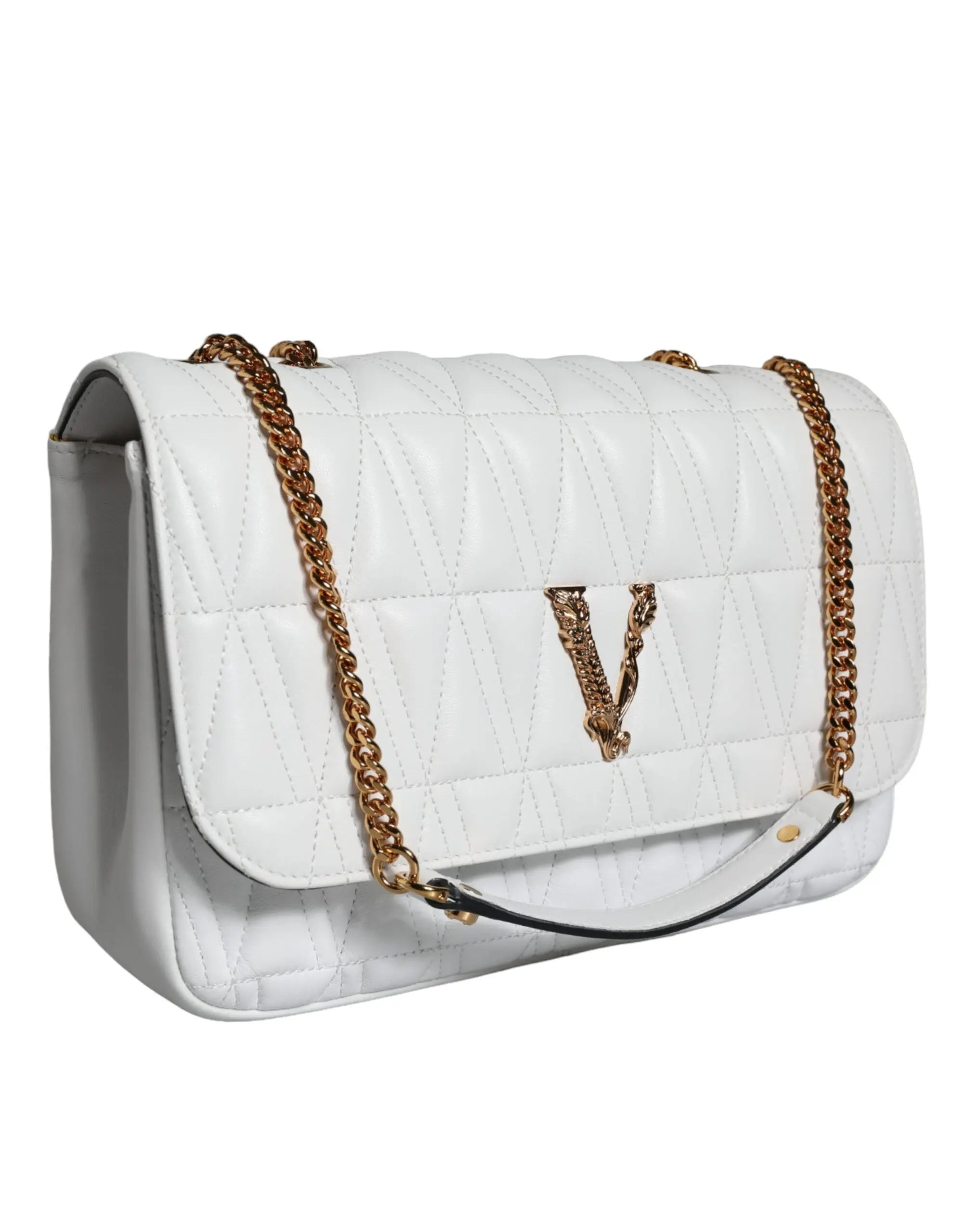 Sac en cuir Versace Crossbody blanc Versace