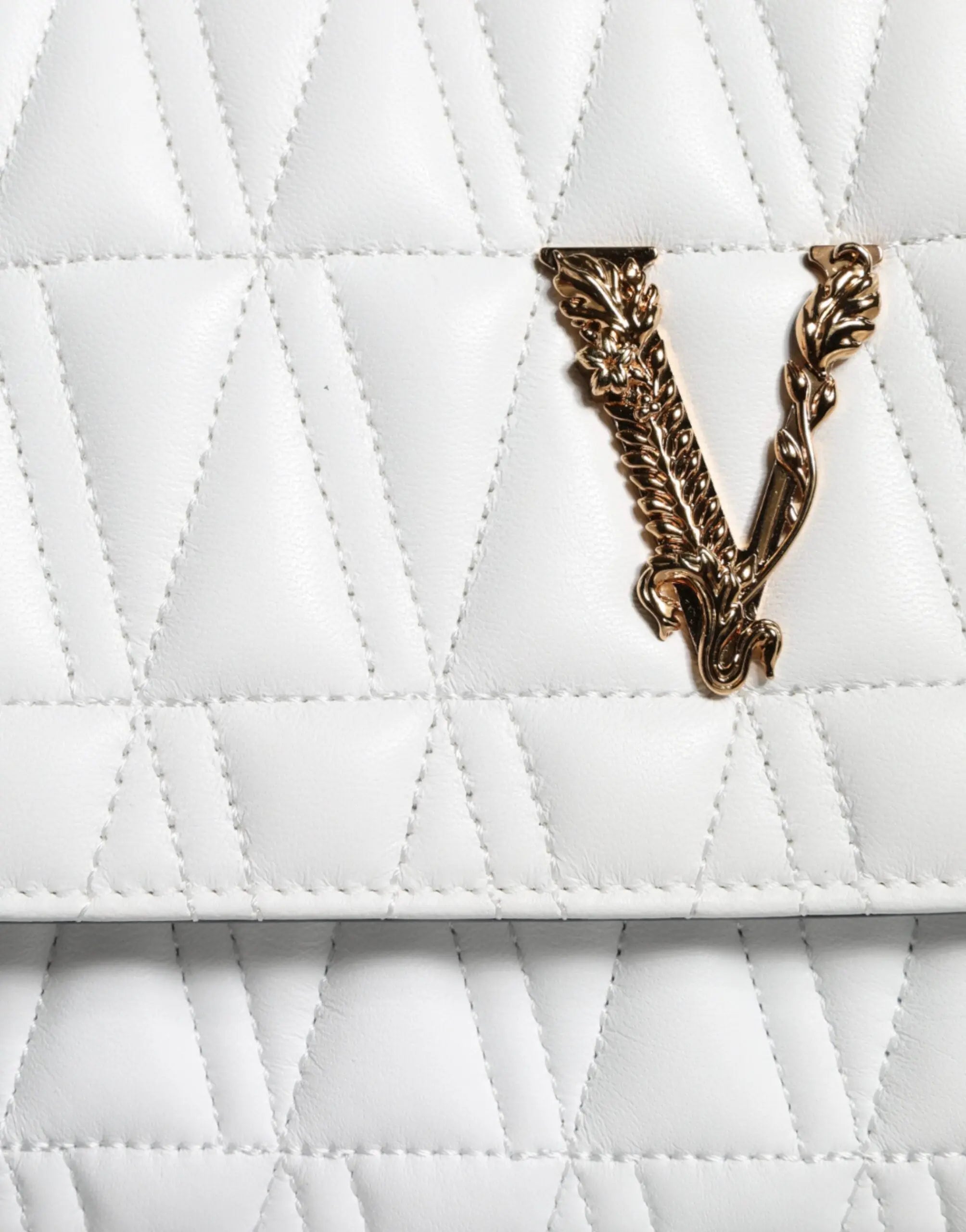 Sac en cuir Versace Crossbody blanc Versace