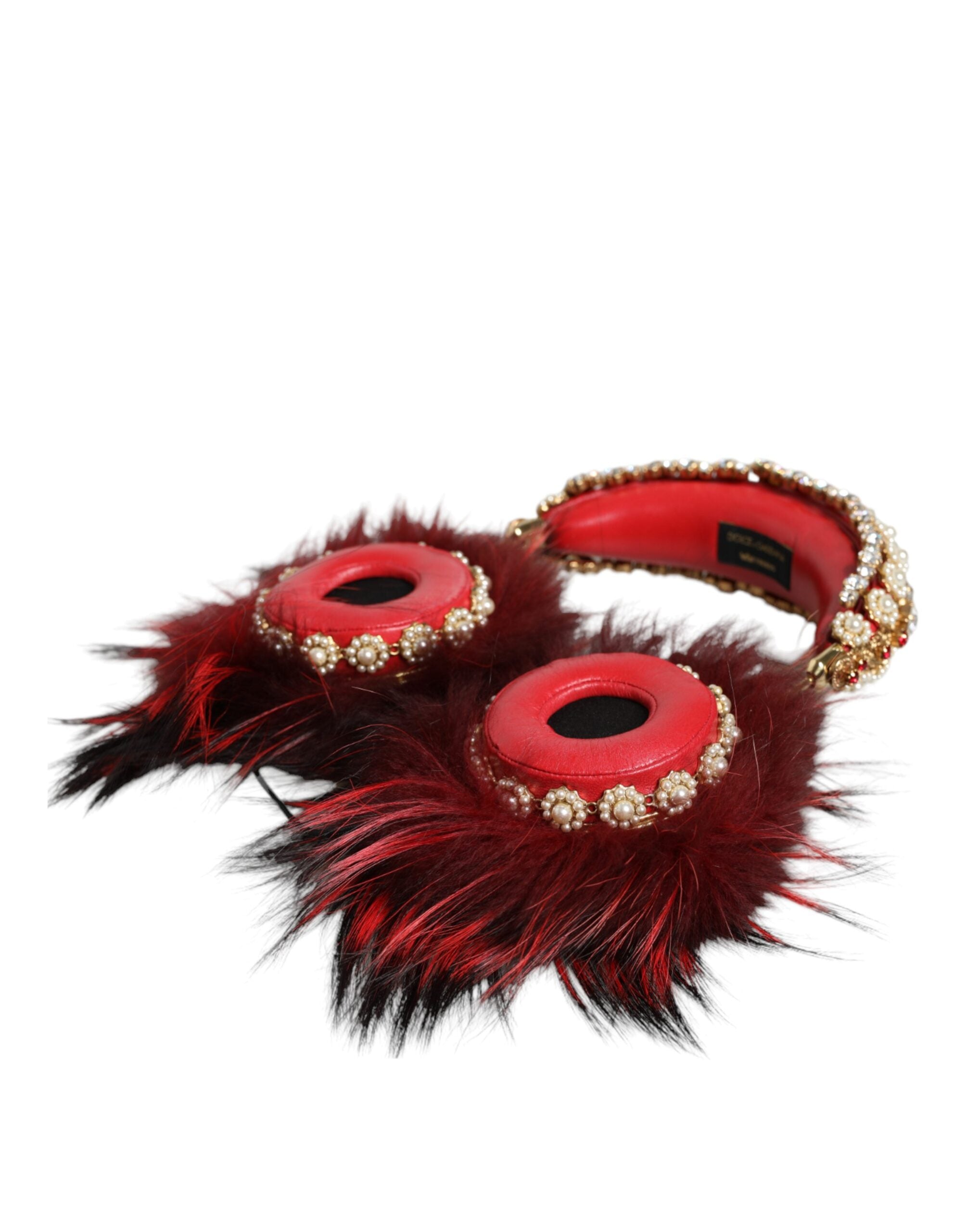 Casque Dolce & Gabbana rouge et or