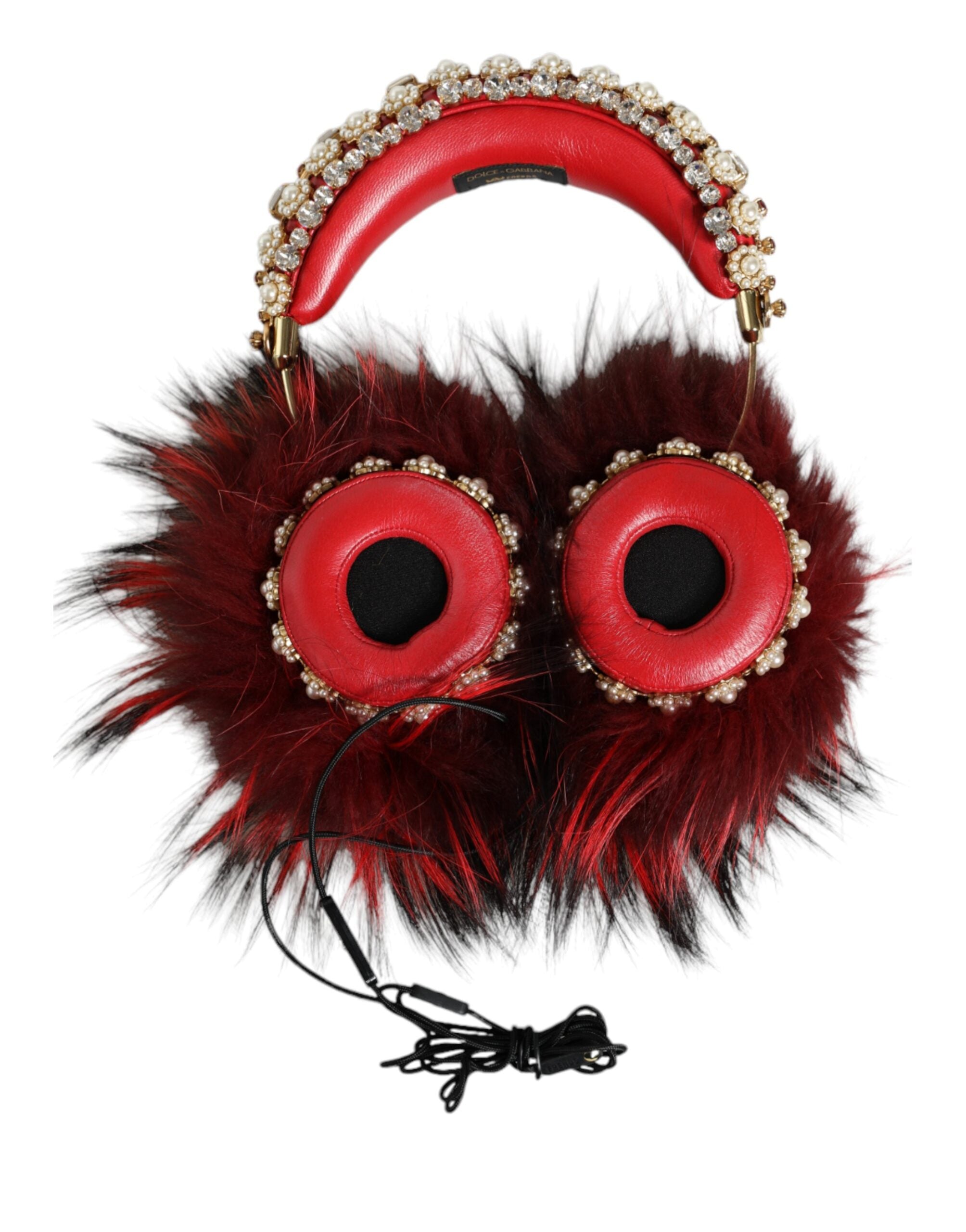 Casque Dolce & Gabbana rouge et or