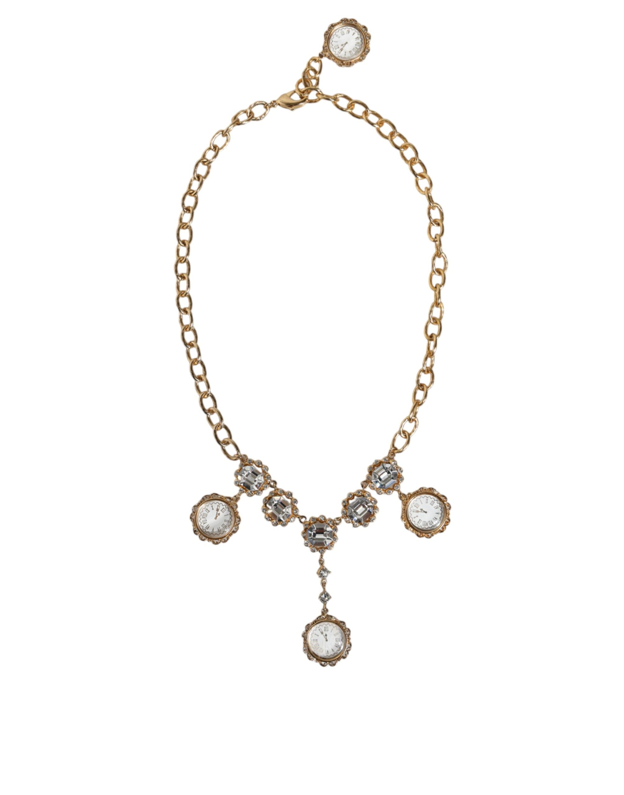 Collier Dolce & Gabbana Clock doré
