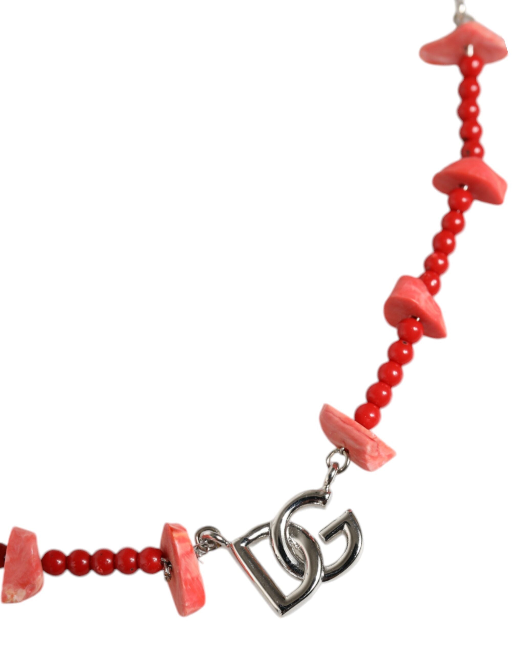 Collier Dolce & Gabbana beaded argenté