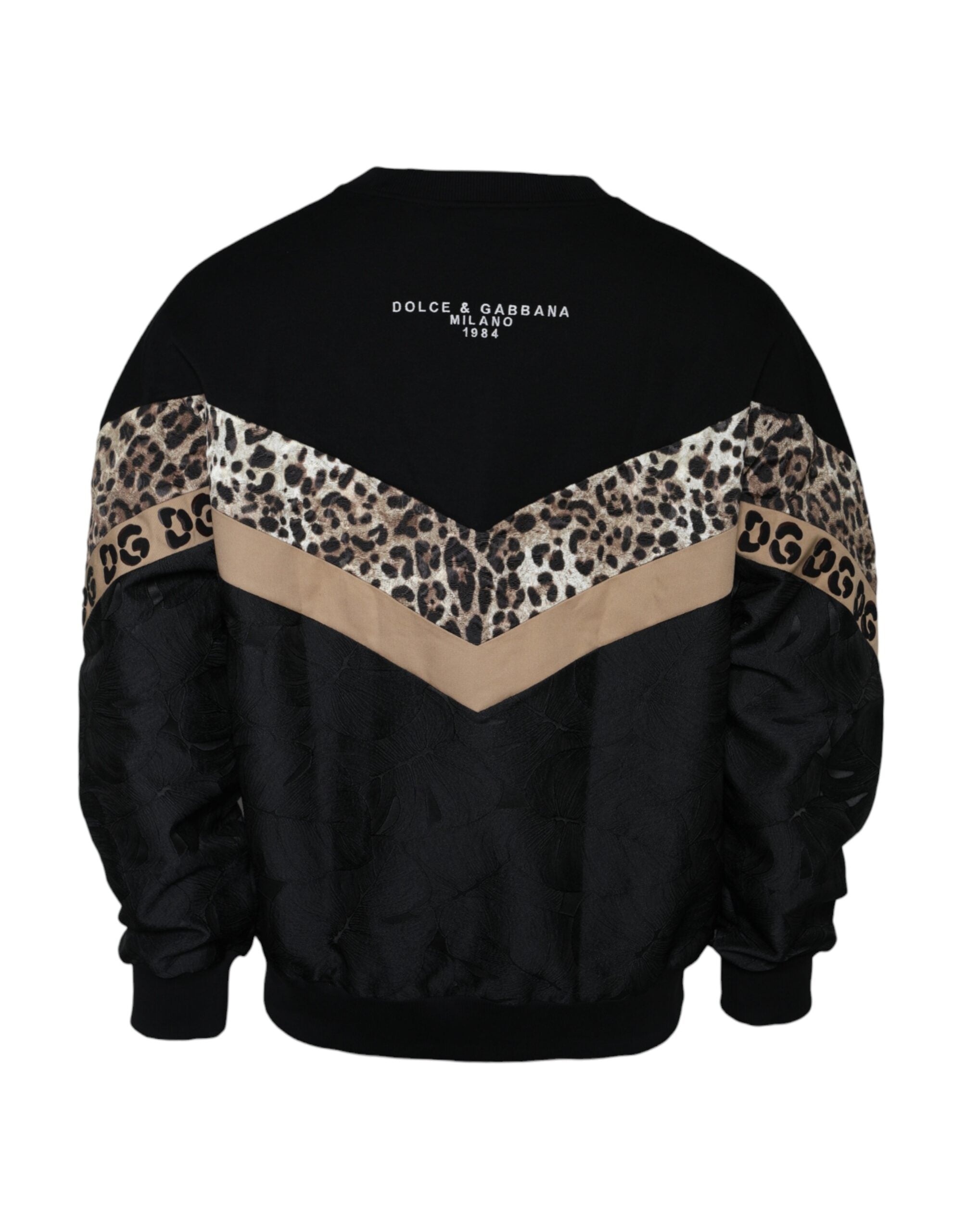 Sweatshirt Dolce & Gabbana noir léopard