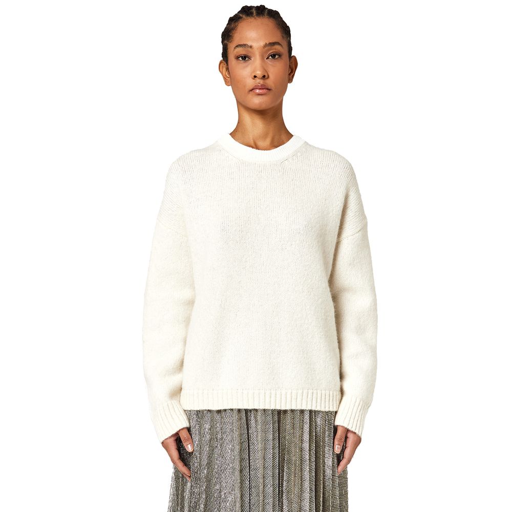 Pull Alpha Studio col rond blanc