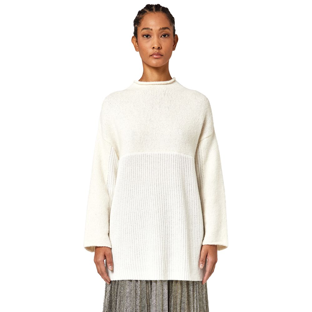 Pull Alpha Studio oversize blanc