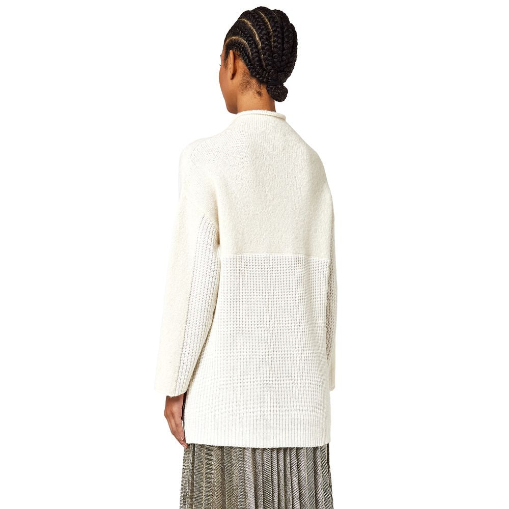 Pull Alpha Studio oversize blanc