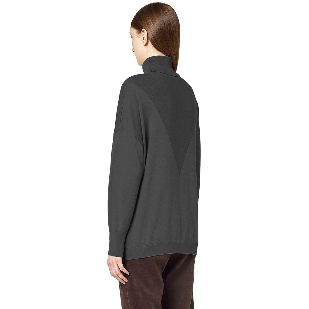 Pull col roulé Alpha Studio gris