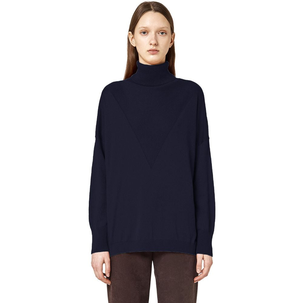 Pull col roulé Alpha Studio bleu
