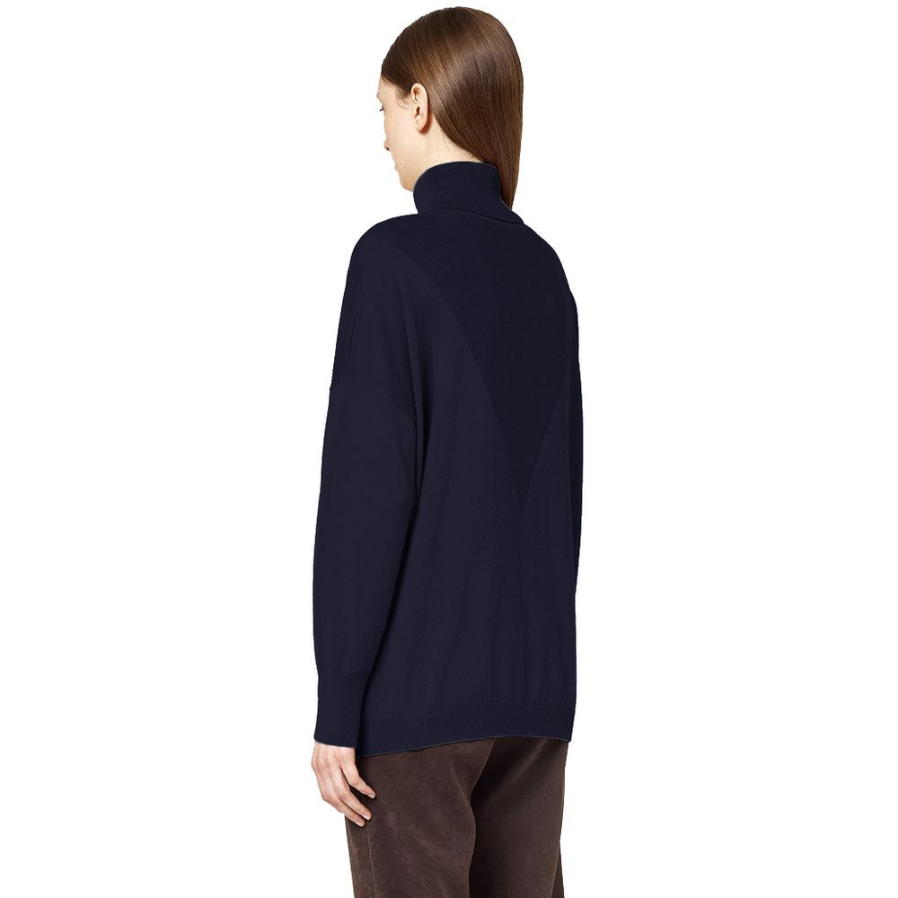 Pull col roulé Alpha Studio bleu