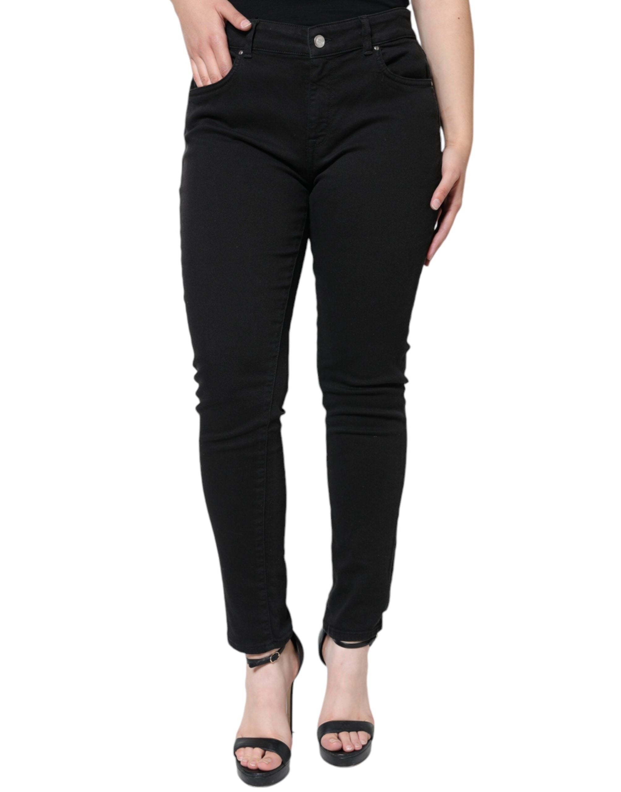 Jeans Dolce & Gabbana mid waist noirs