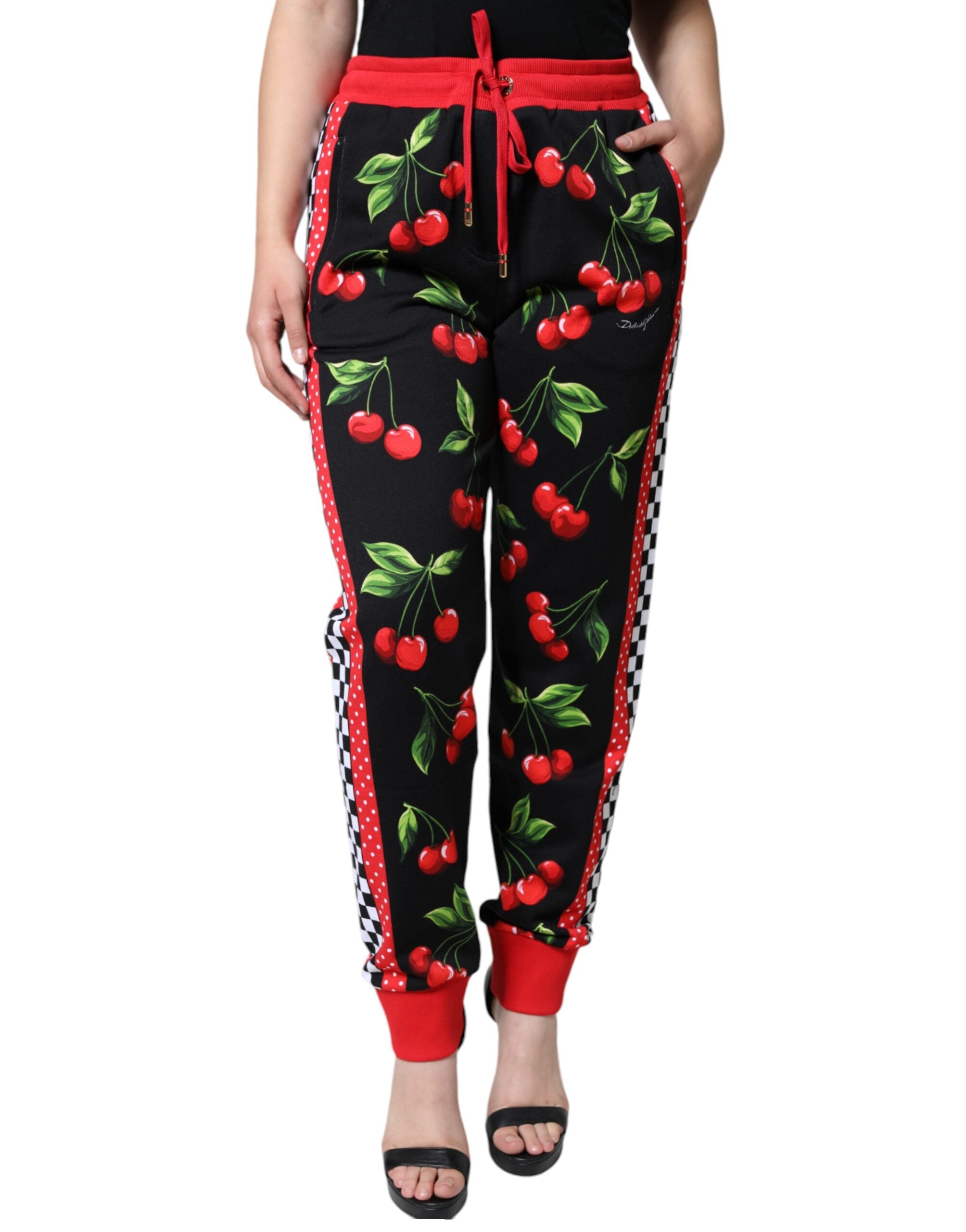 Jogger Dolce & Gabbana cerises rouges noires
