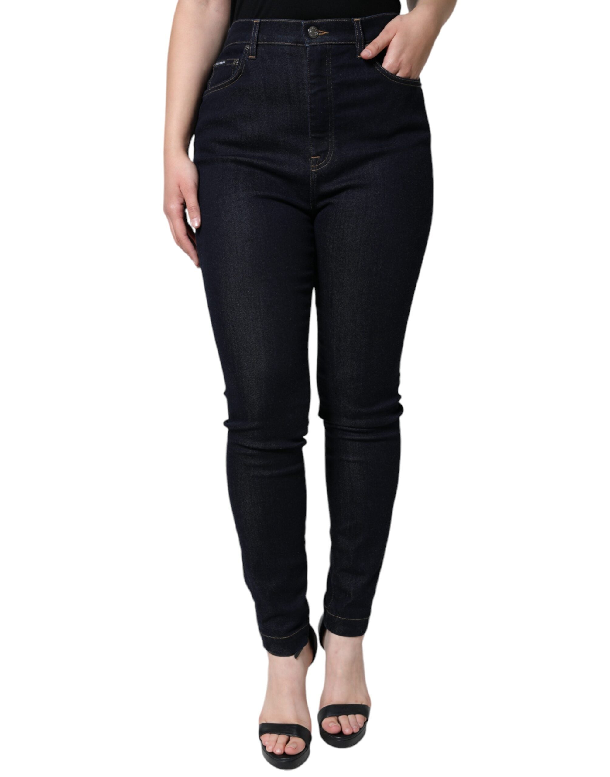 Jeans Dolce & Gabbana taille haute noirs