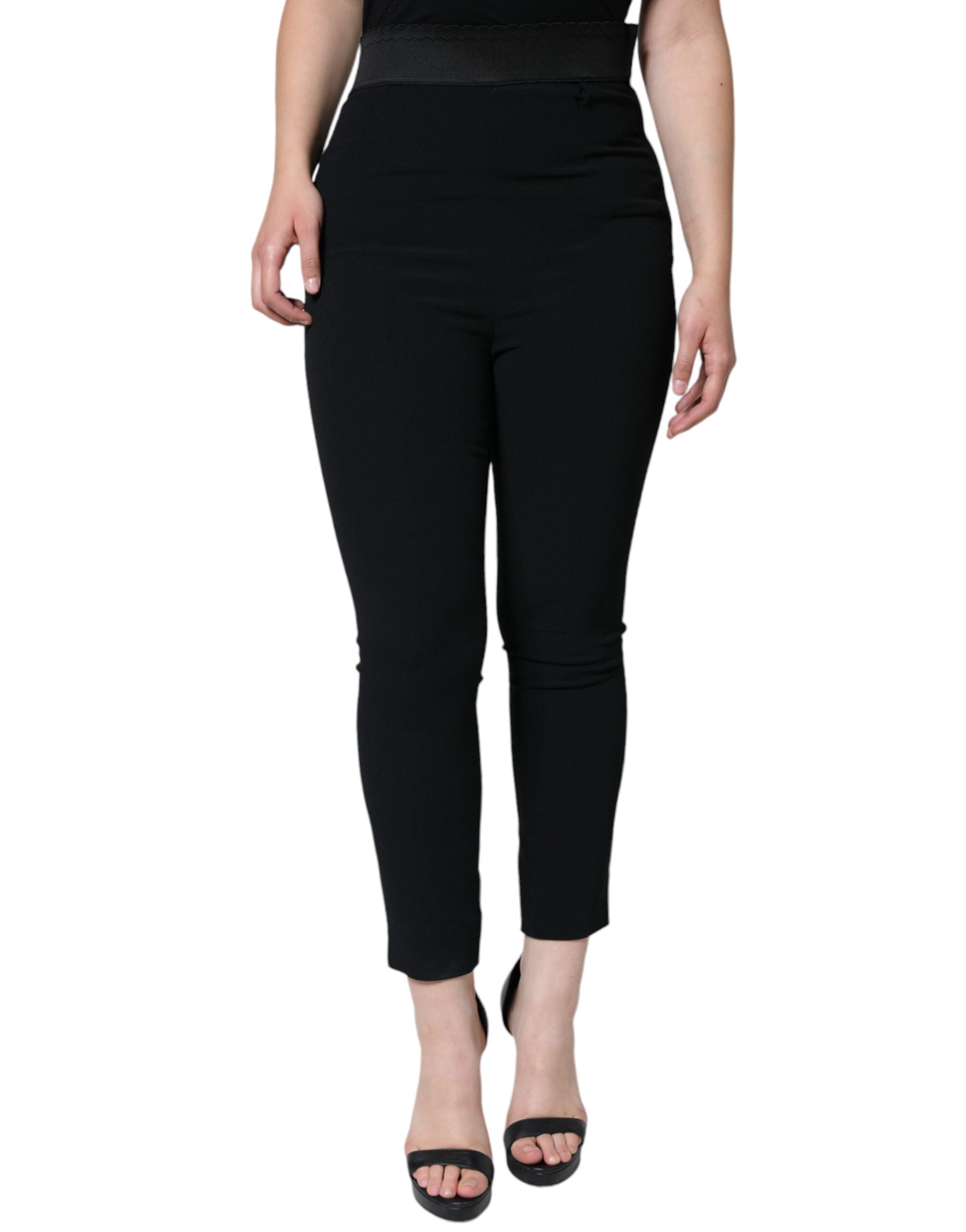 Pantalons Dolce & Gabbana taille haute noirs