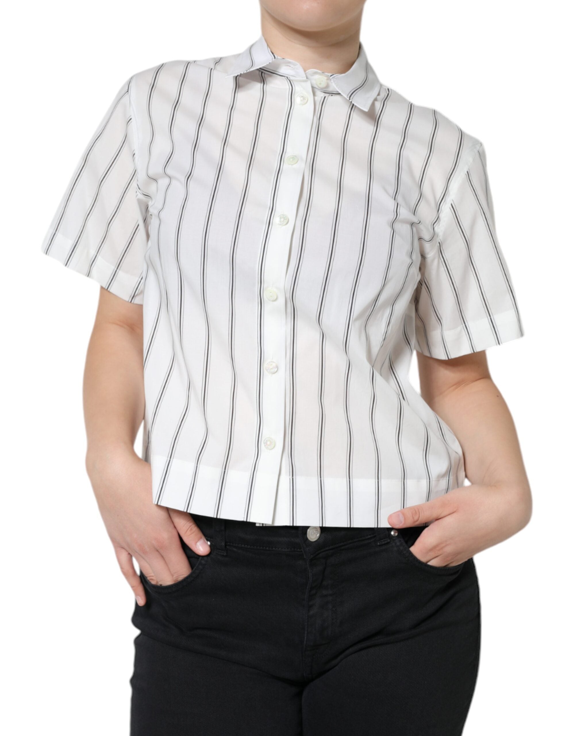 Polo Dolce & Gabbana collier blanc