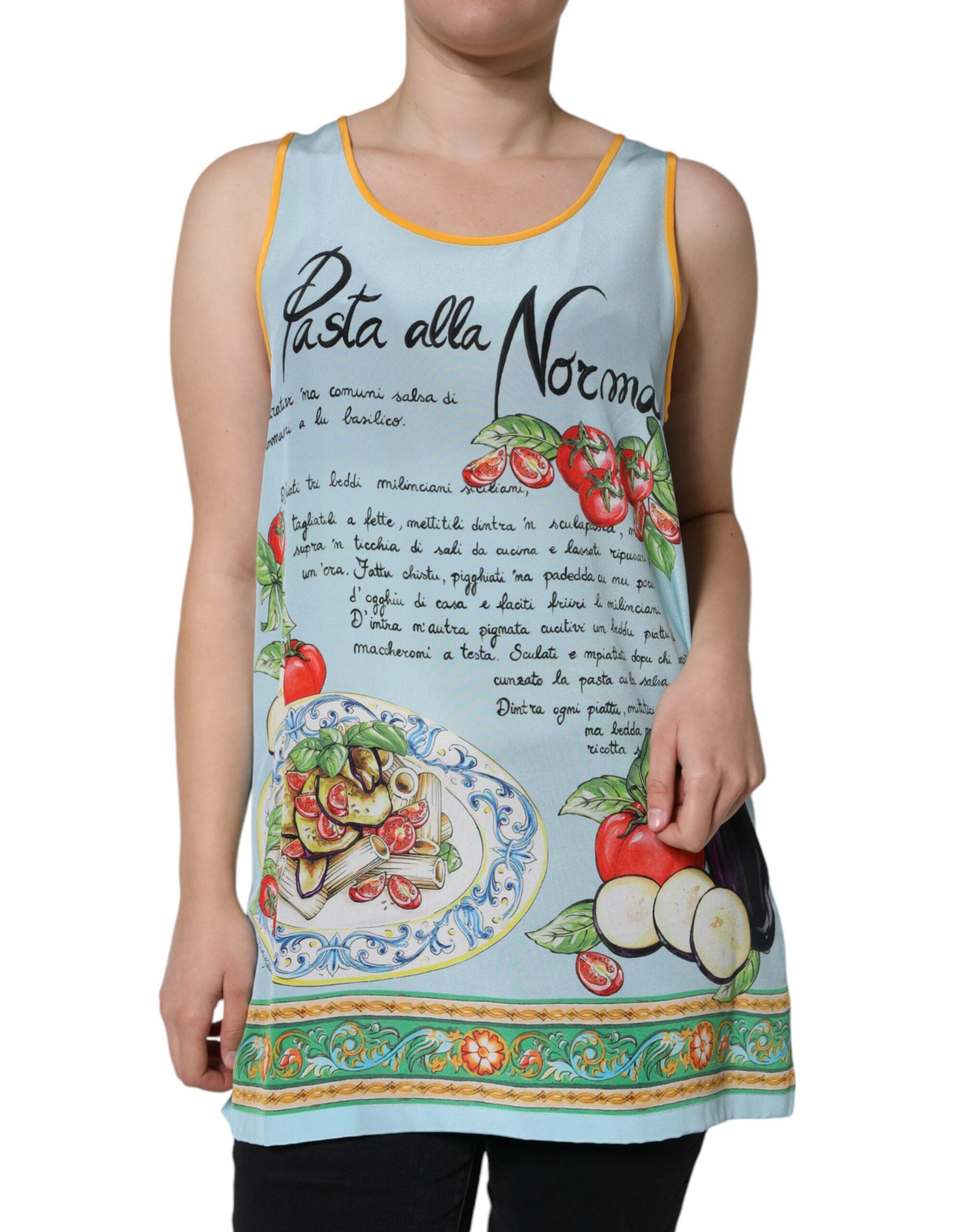 Débardeur Dolce & Gabbana Pasta Alla Norma multicolore