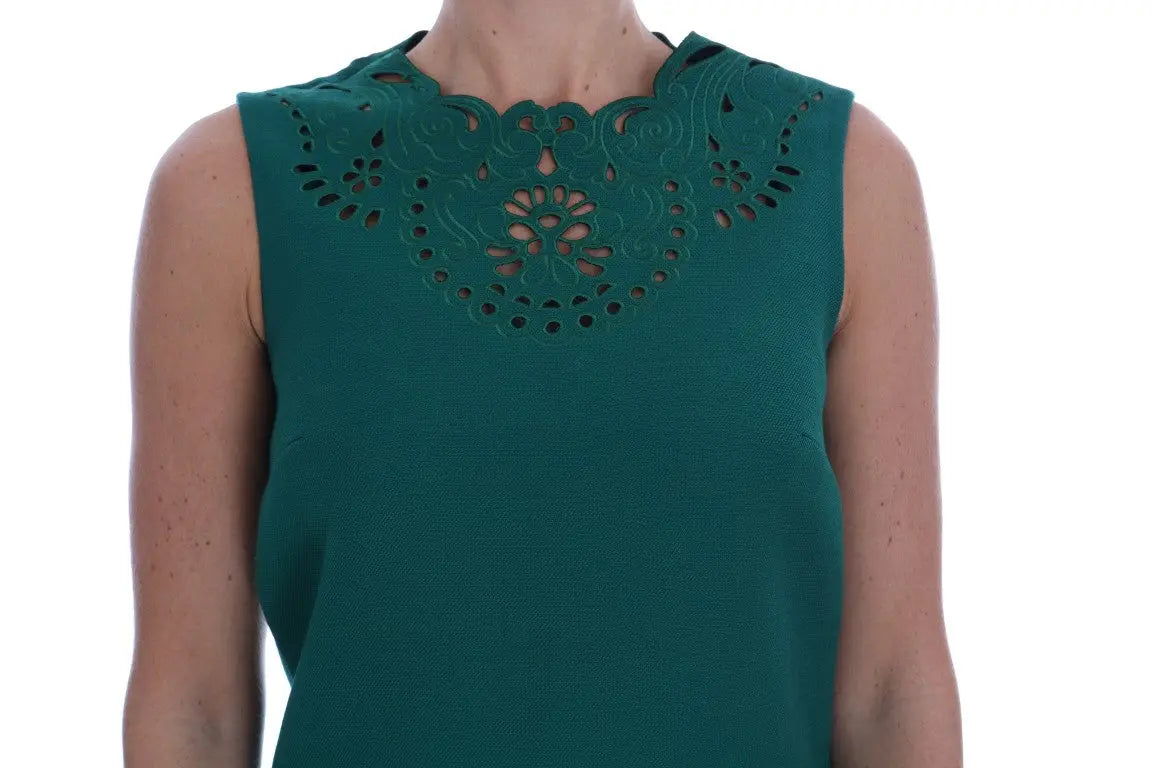 Robe Dolce & Gabbana cut-out verte Dolce & Gabbana