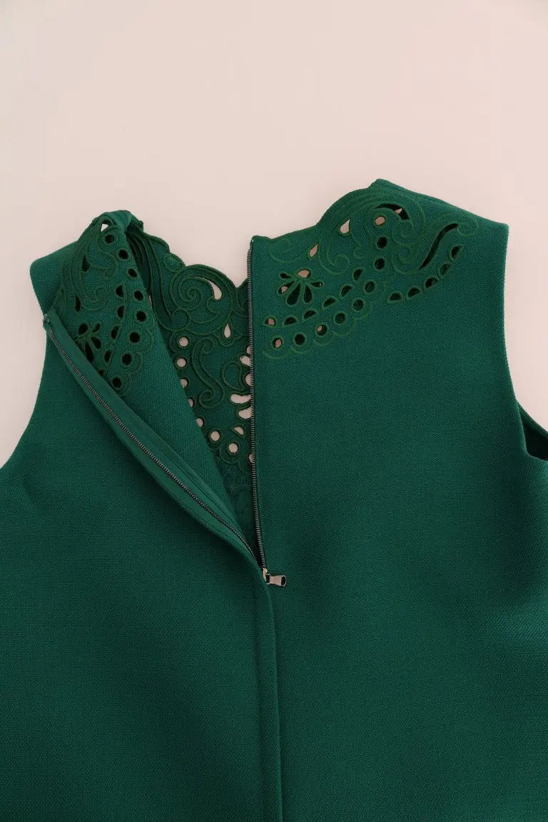 Robe Dolce & Gabbana cut-out verte Dolce & Gabbana