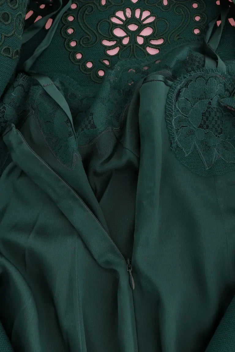 Robe Dolce & Gabbana cut-out verte Dolce & Gabbana