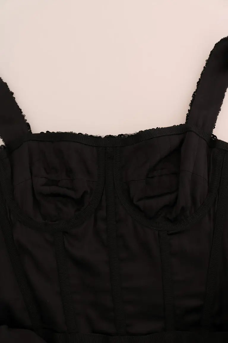 Robe Dolce & Gabbana Shift noire et rouge Dolce & Gabbana