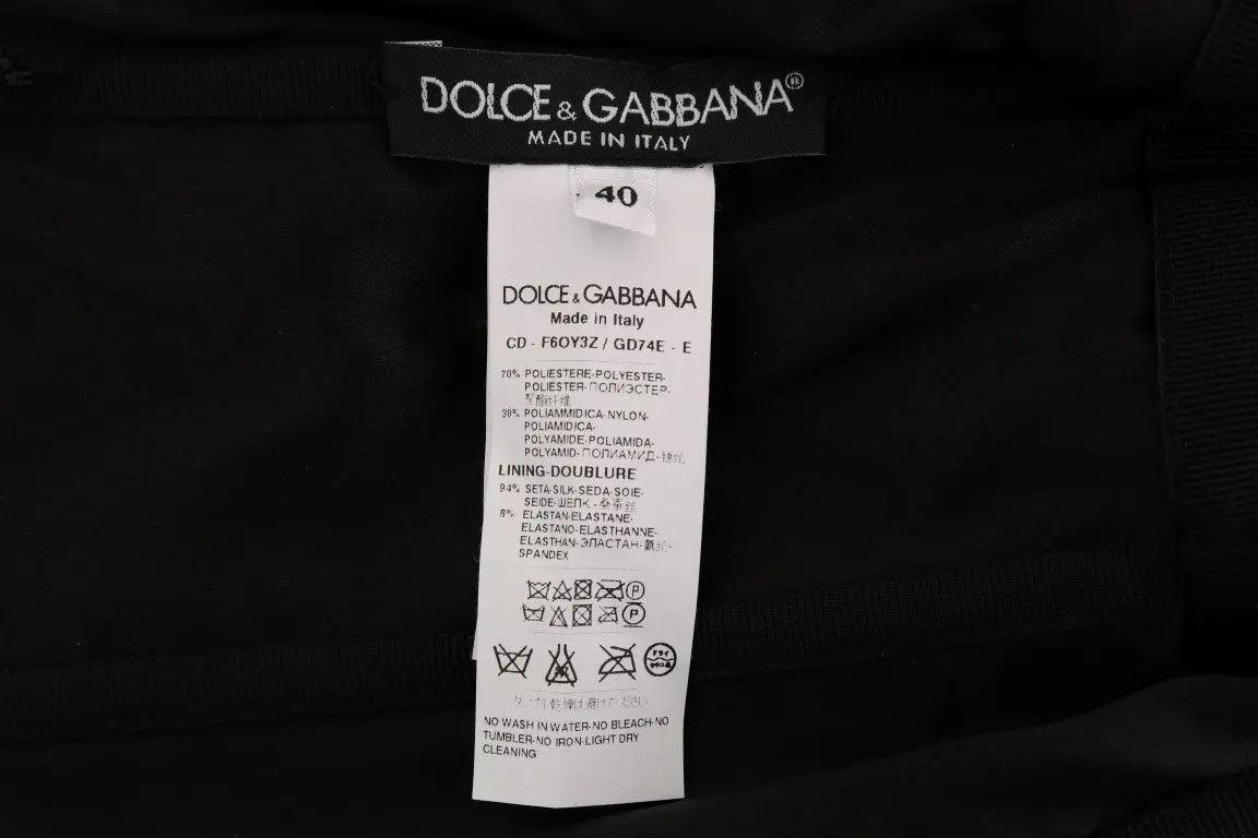 Robe Dolce & Gabbana Shift noire et rouge Dolce & Gabbana