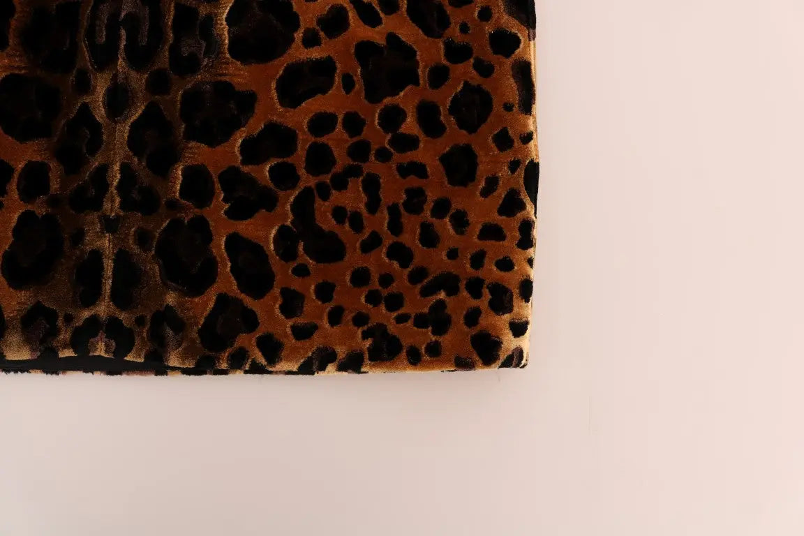 Robe Dolce & Gabbana sheath imprimé léopard marron Dolce & Gabbana