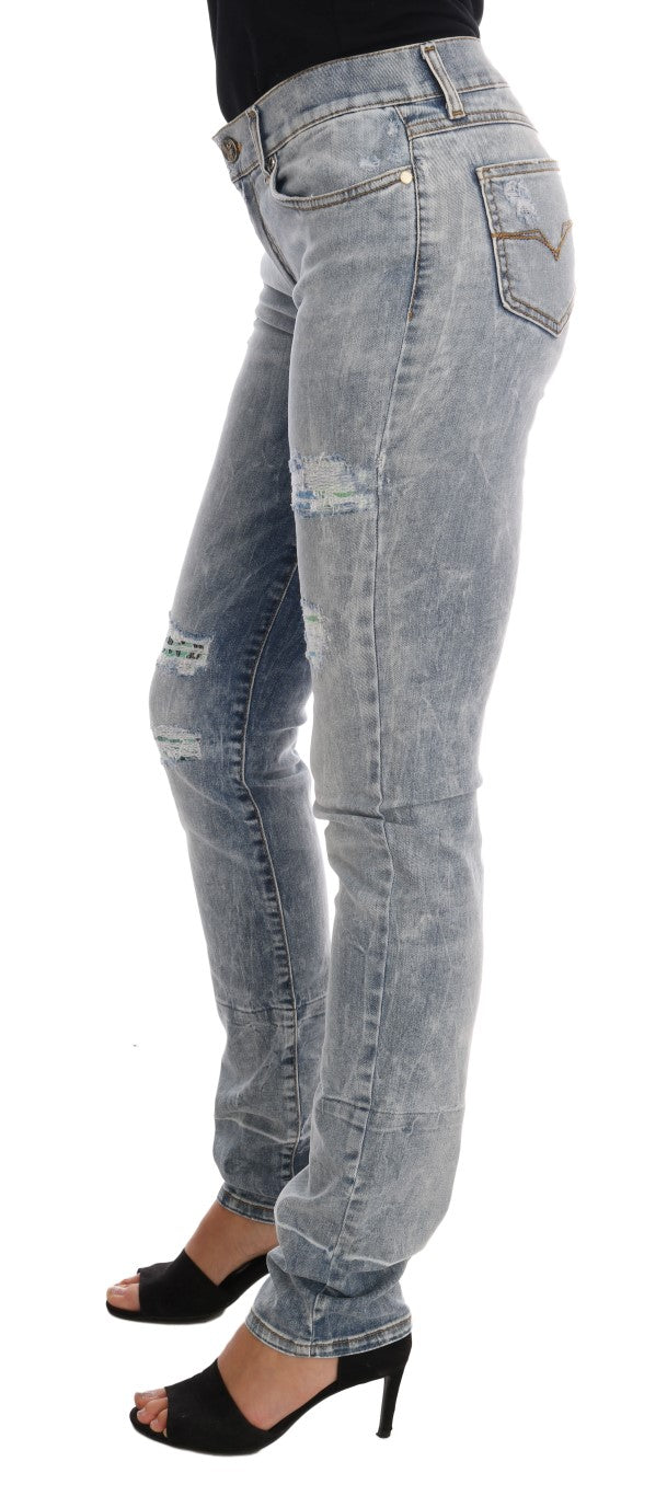 Jeans Versace VJ bleu délavé
