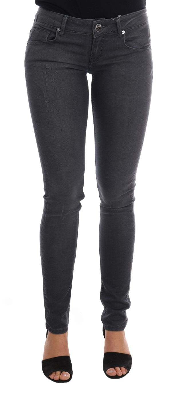 Jean Acht slim fit gris