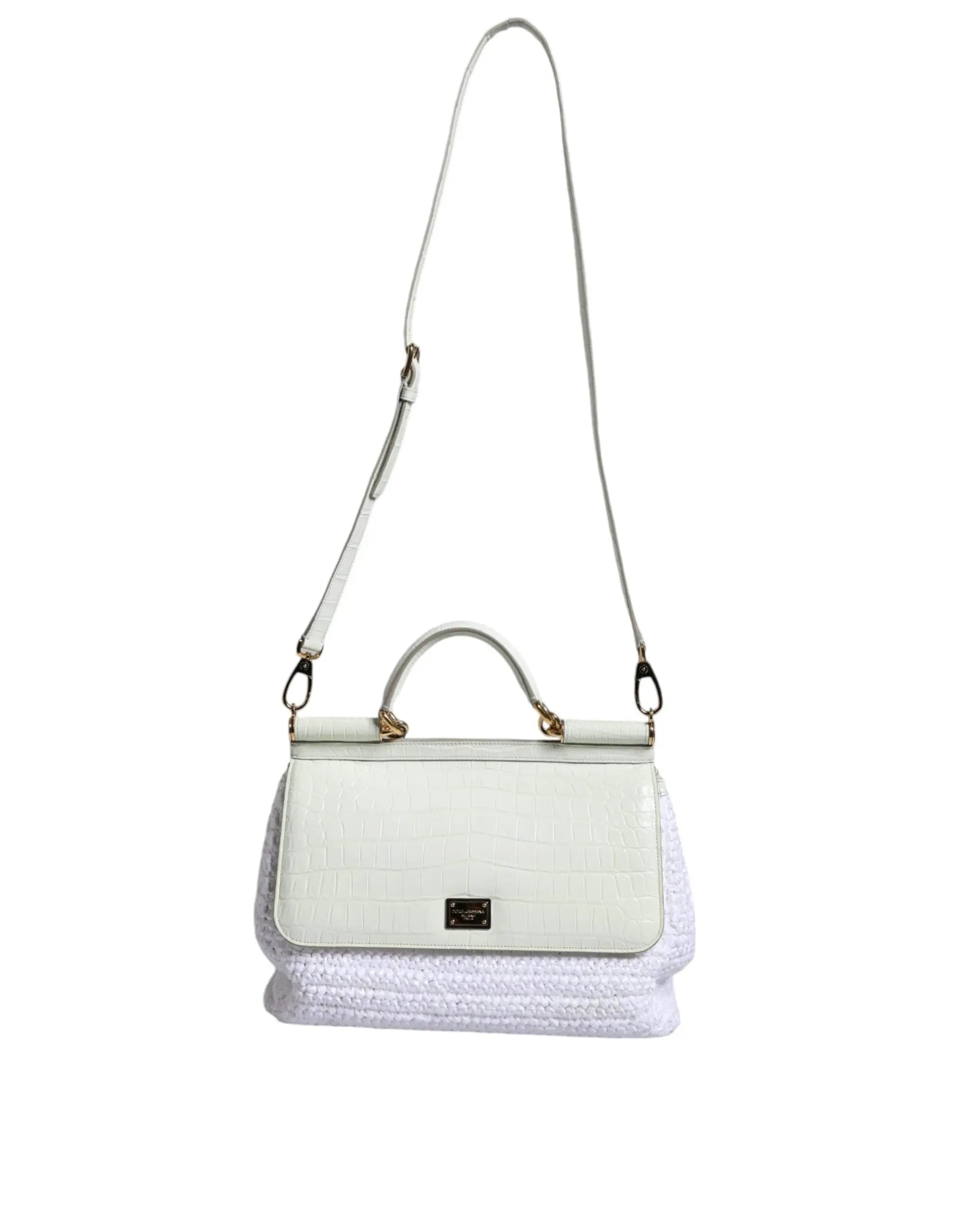 Sac à bandoulière Dolce & Gabbana SICILY blanc Dolce & Gabbana
