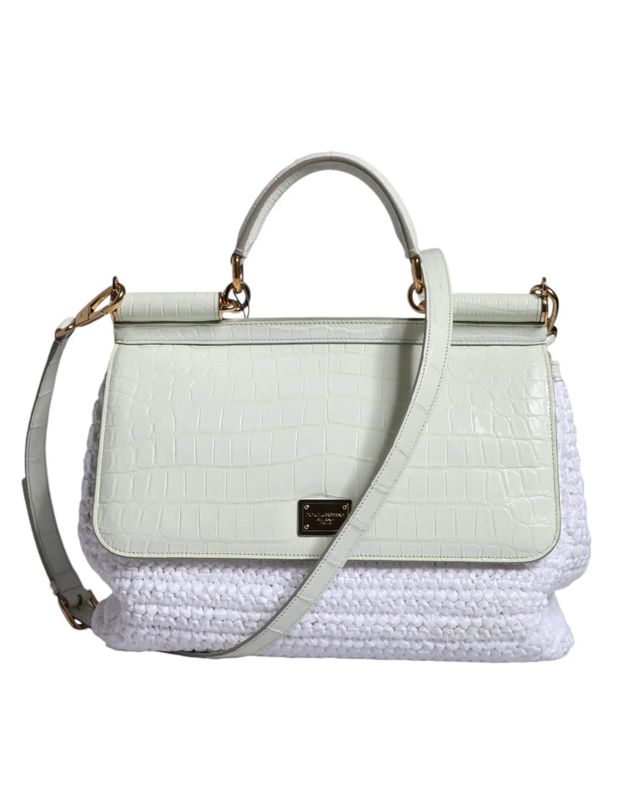 Sac à bandoulière Dolce & Gabbana SICILY blanc Dolce & Gabbana
