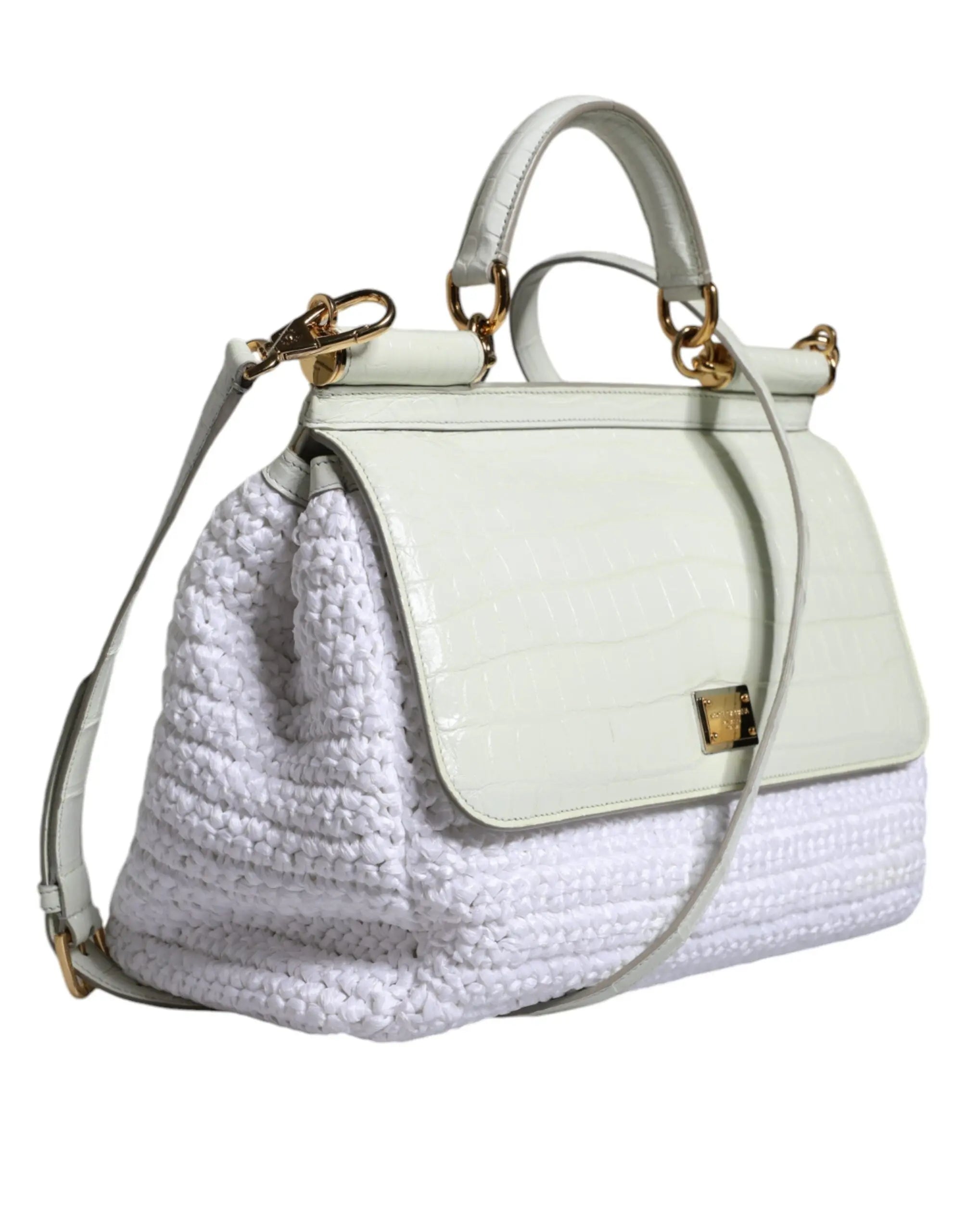Sac à bandoulière Dolce & Gabbana SICILY blanc Dolce & Gabbana