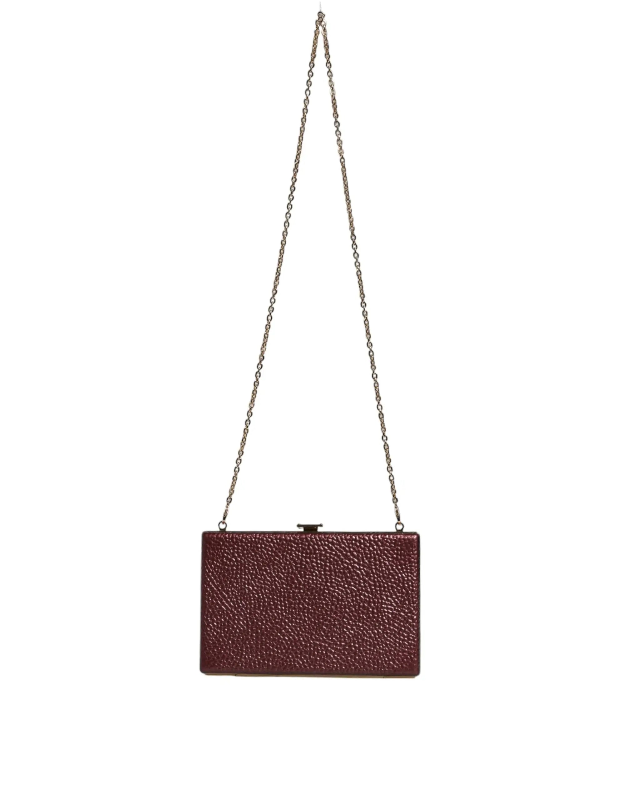 Clutch Dolce & Gabbana miniature maroon Dolce & Gabbana