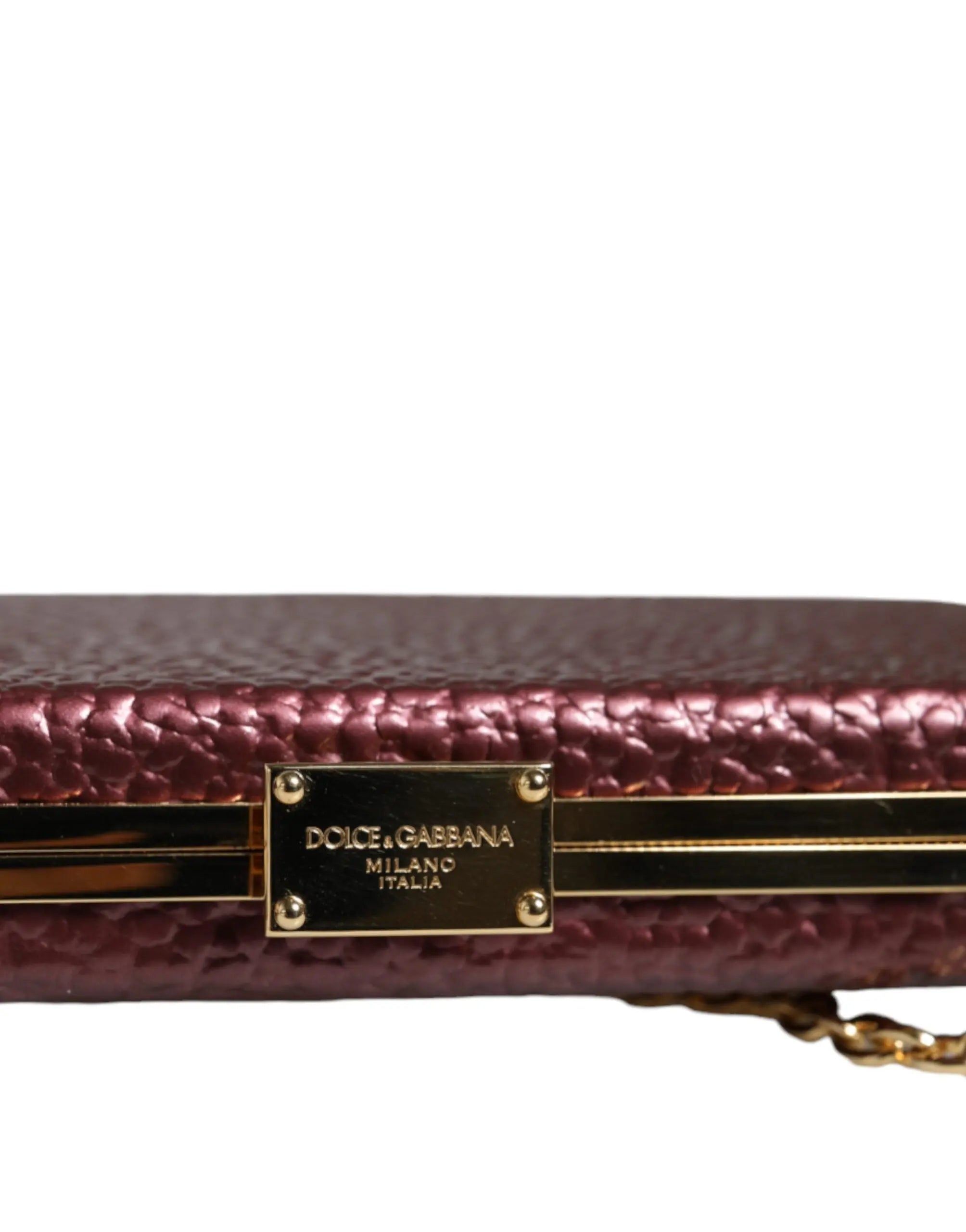 Clutch Dolce & Gabbana miniature maroon Dolce & Gabbana