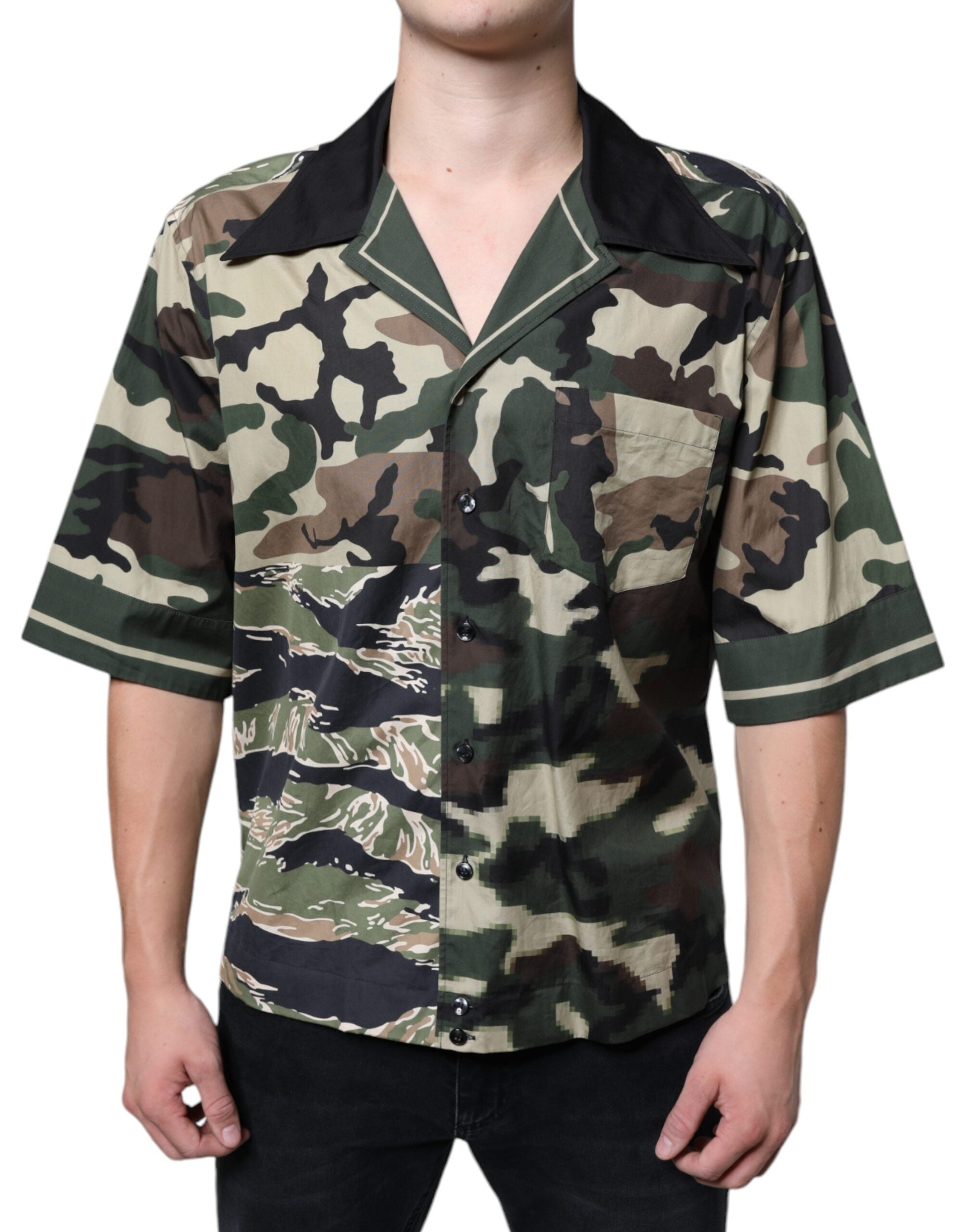 Chemise Dolce & Gabbana camouflage multicolore