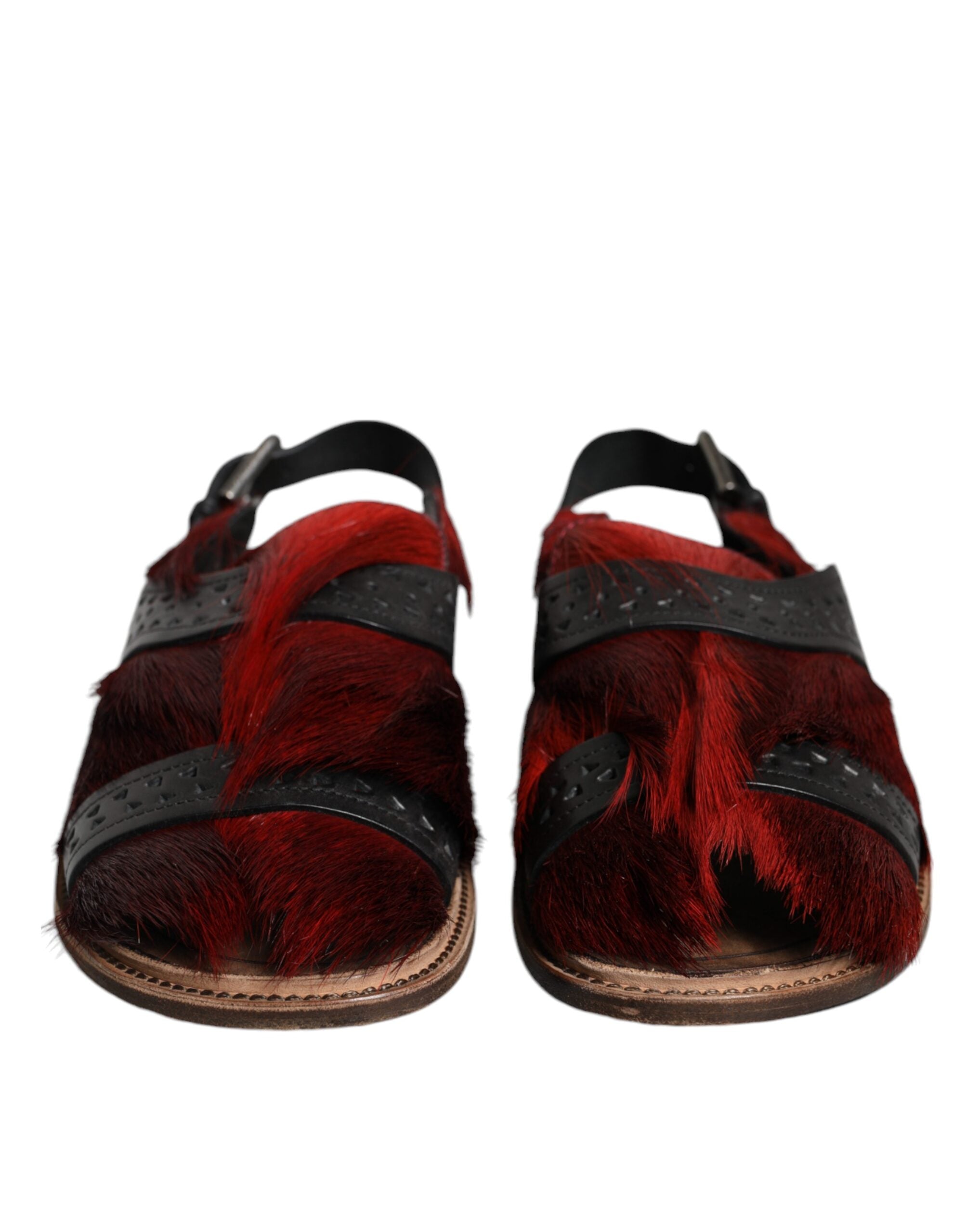 Sandales Dolce & Gabbana noires rouges