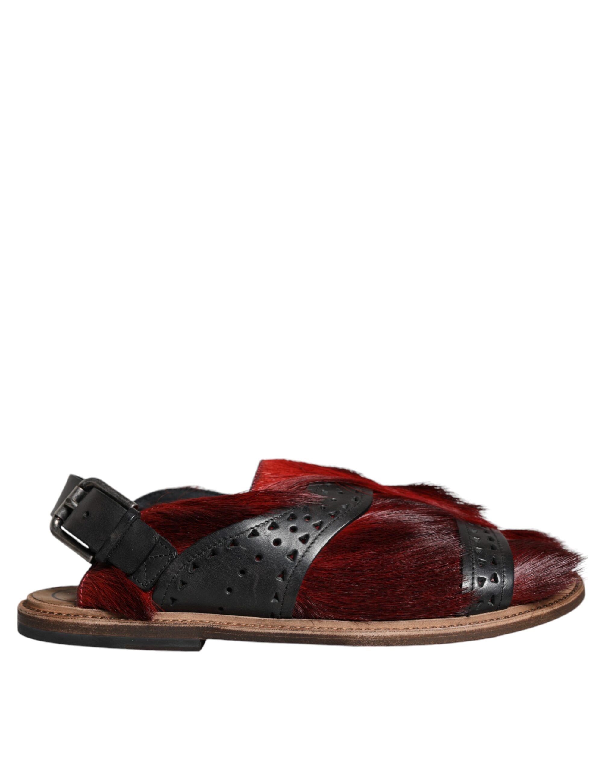 Sandales Dolce & Gabbana noires rouges